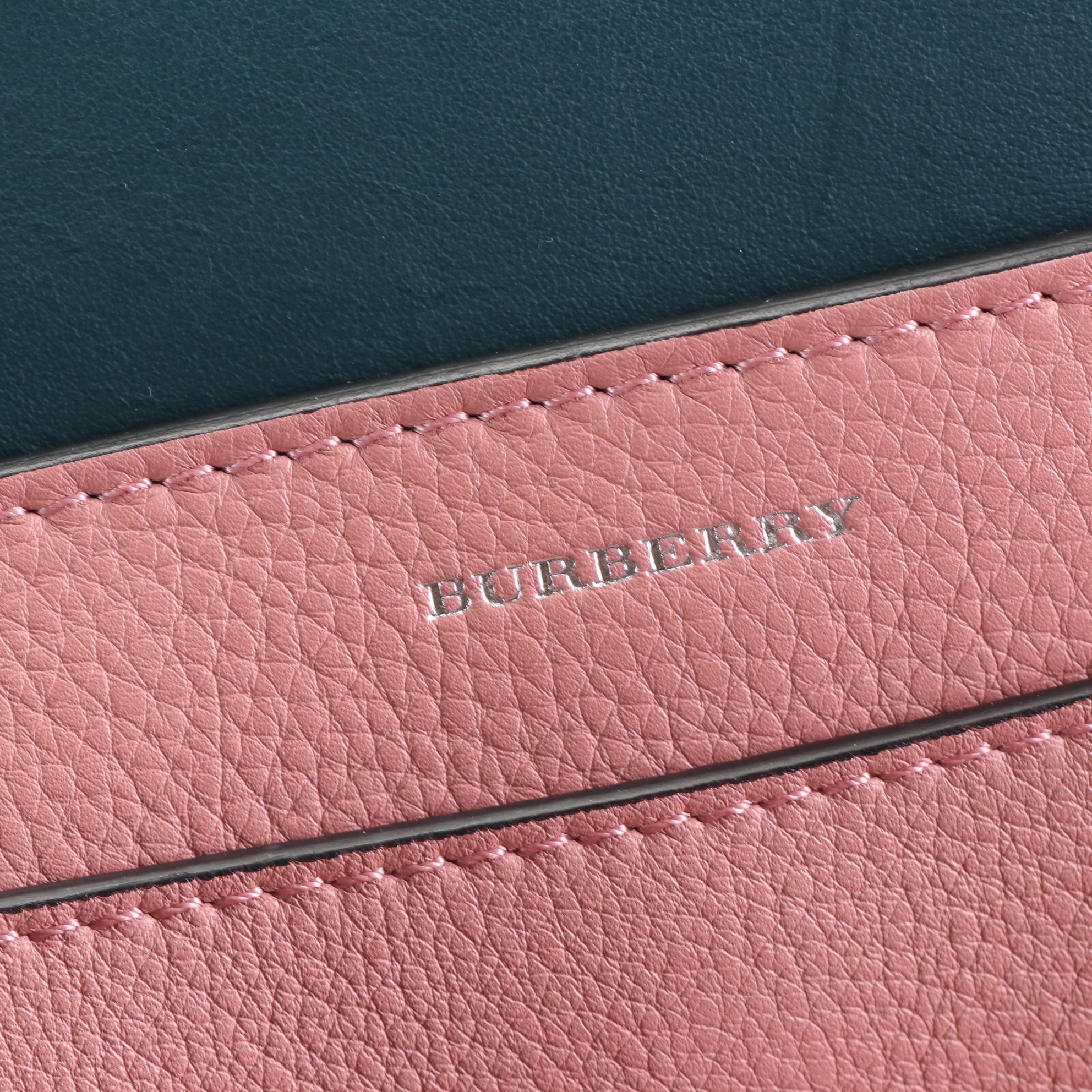 Burberry Belt Grained Leather Tote Bag