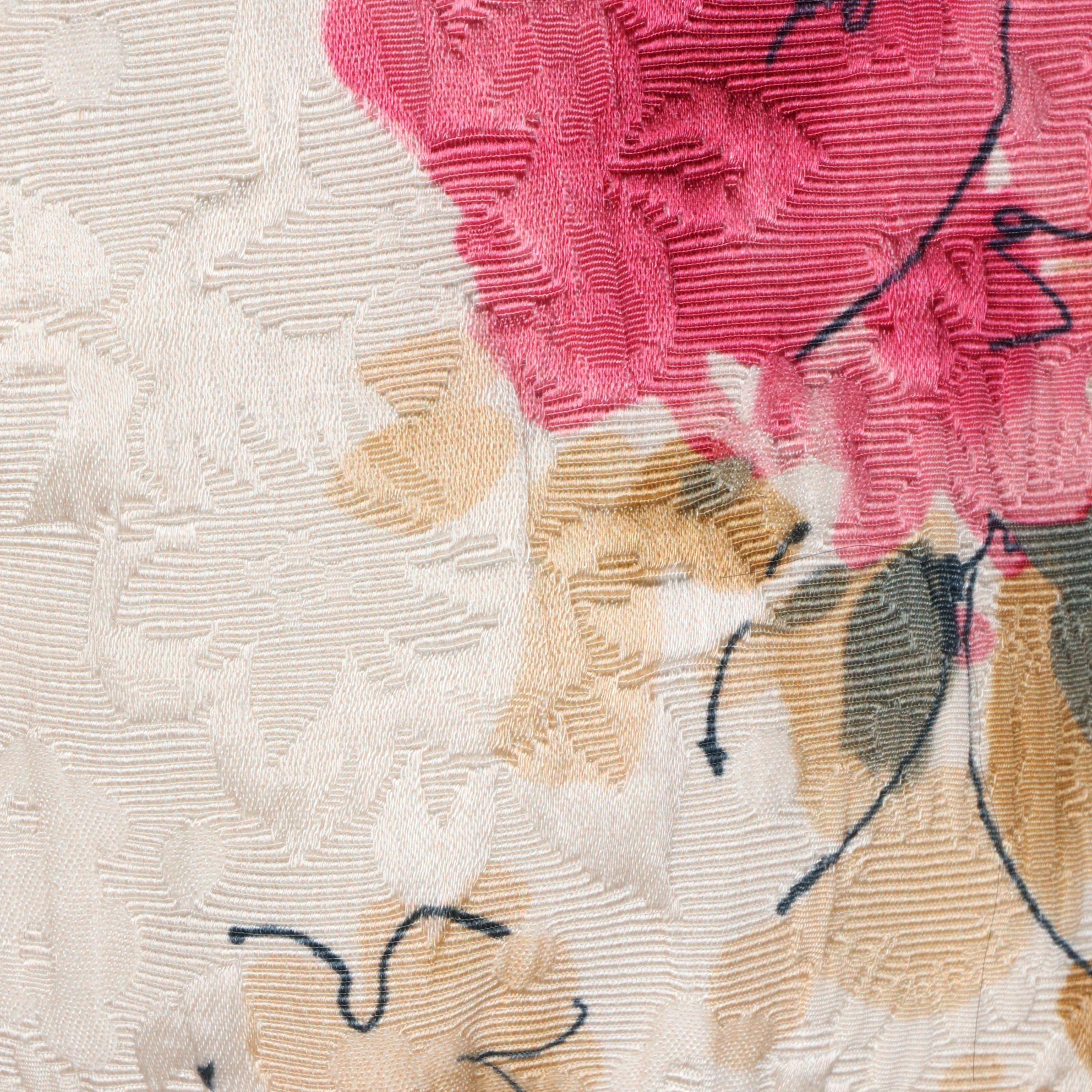 Dolce & Gabbana Floral Jacquard Jacket with Ruffle Trim