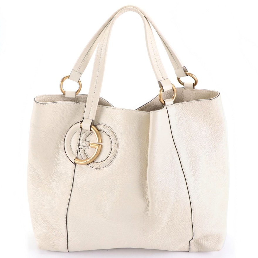 Gucci Medium Twill Tote in Grain Leather