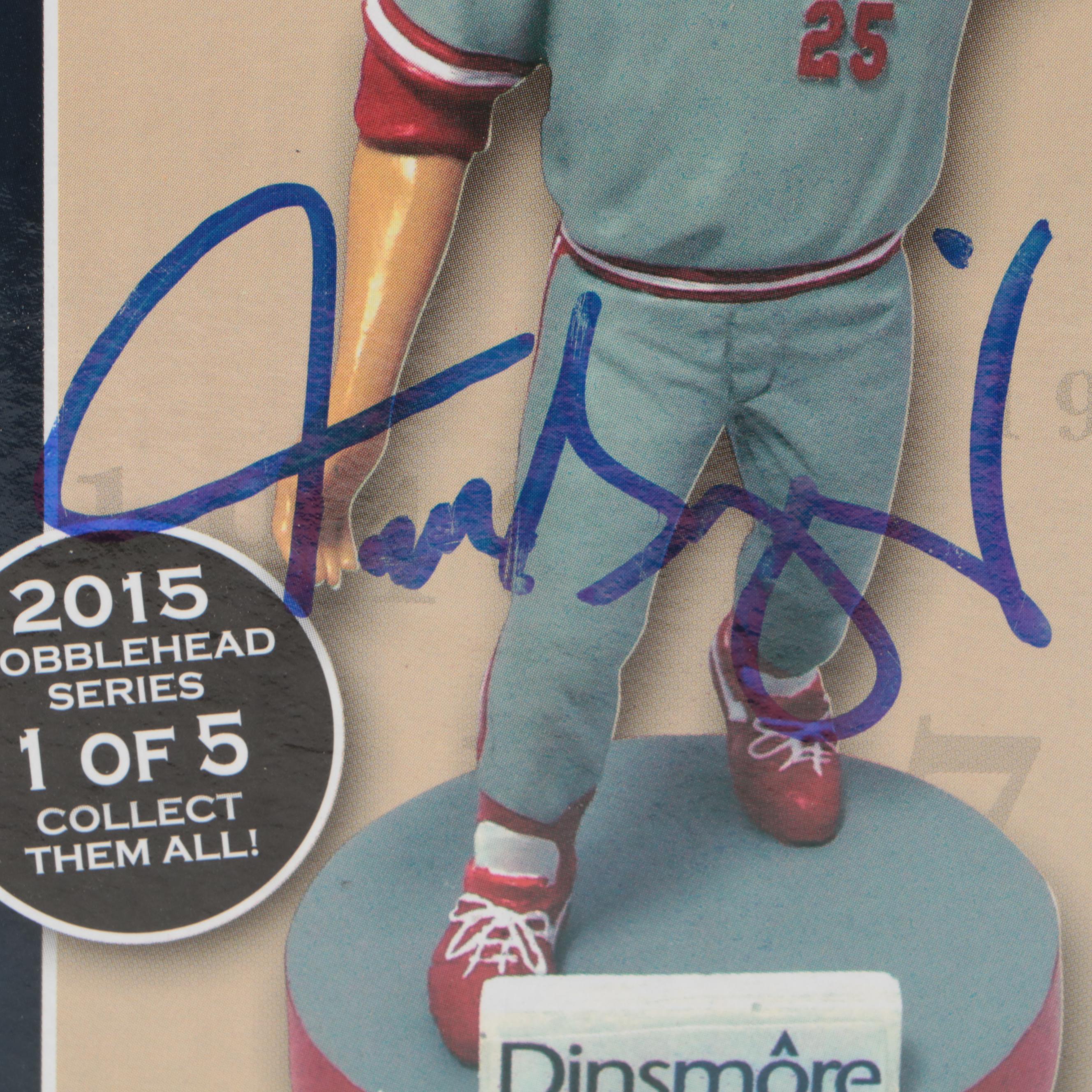 Cincinnati Reds Bobbleheads Including Signed Benzinger, O'Neill, Davis, More
