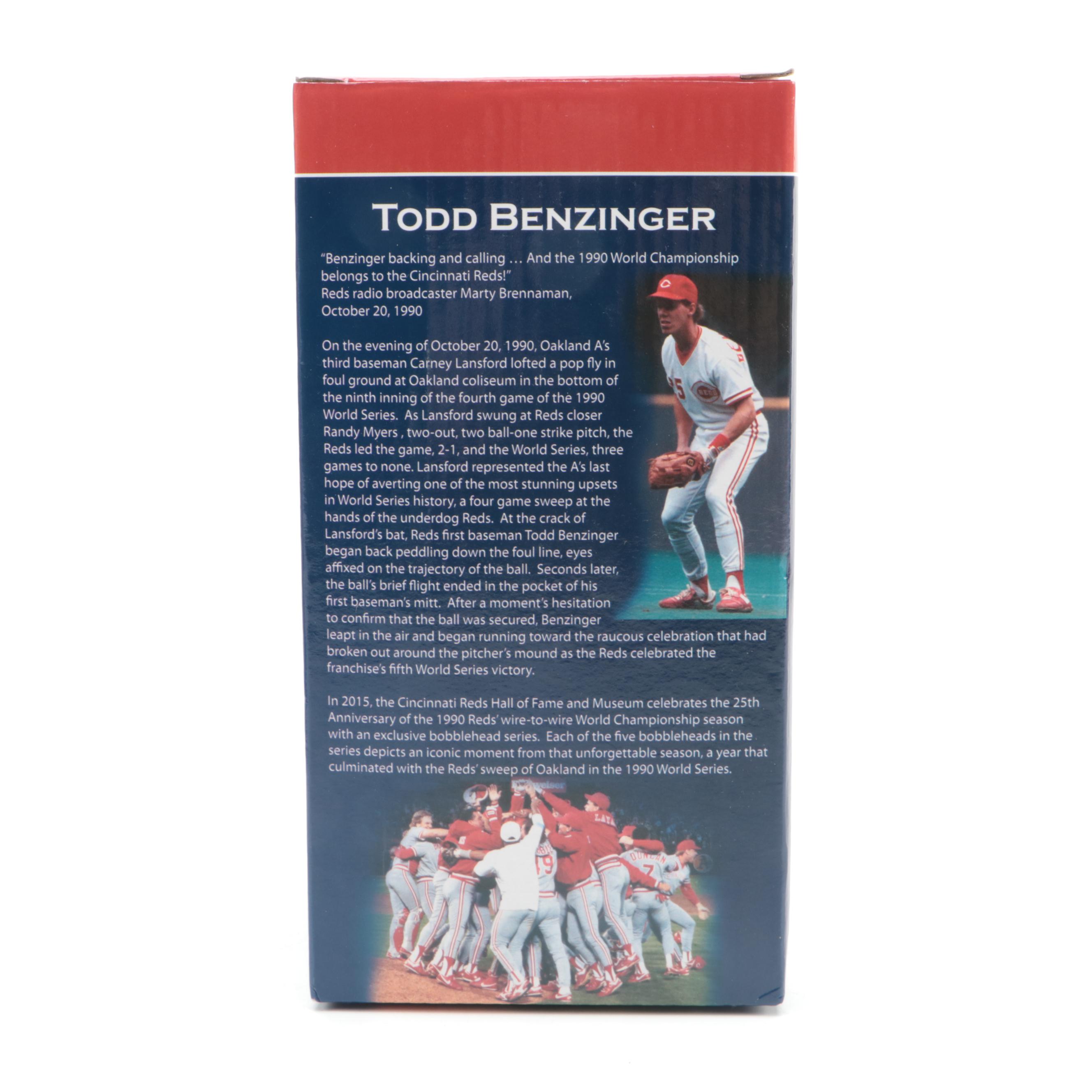 Cincinnati Reds Bobbleheads Including Signed Benzinger, O'Neill, Davis, More