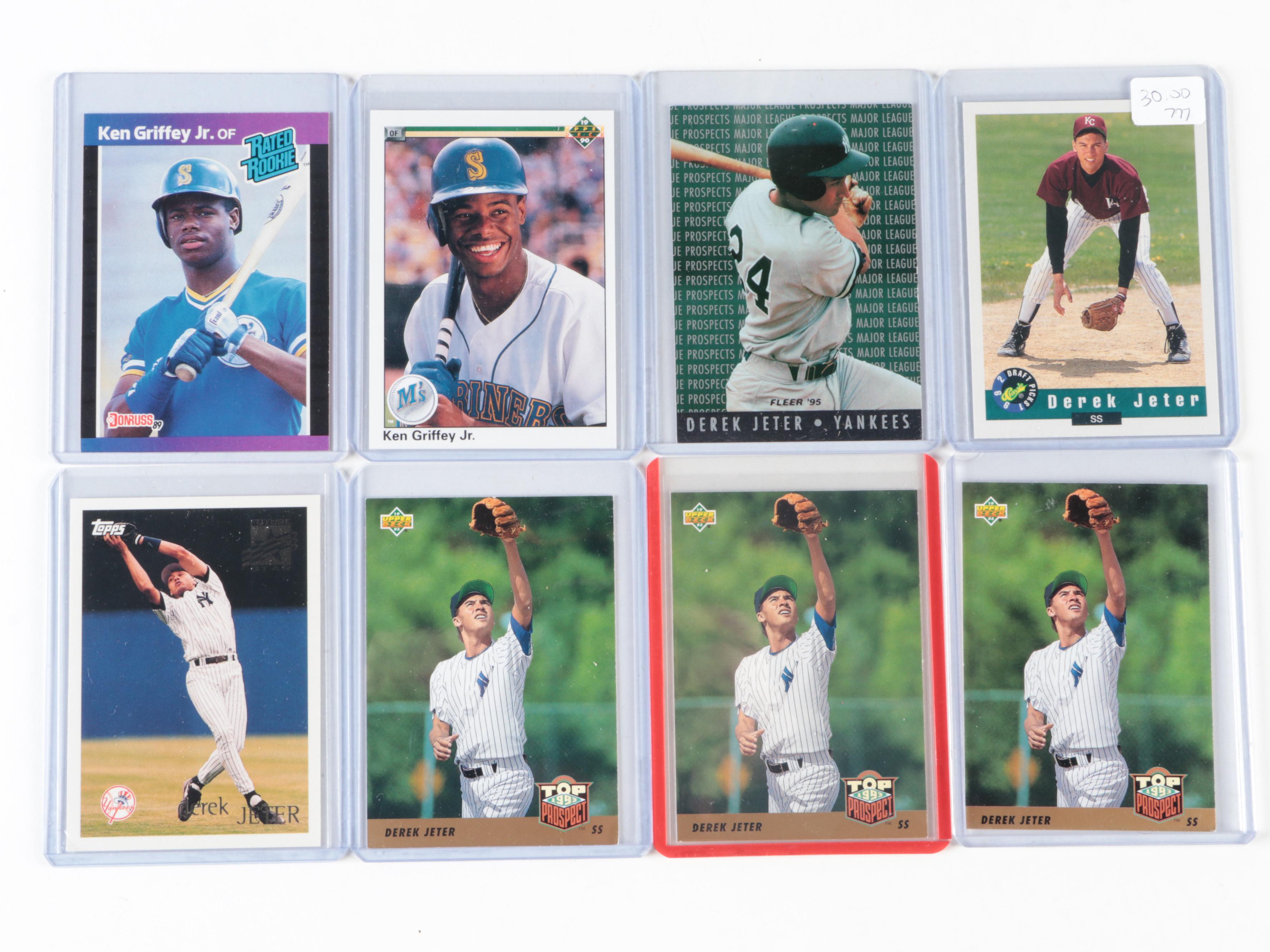 Topps, More Sports Cards with Jeter, Griffey Jr., Jackson Rookies, 1980s–2000s
