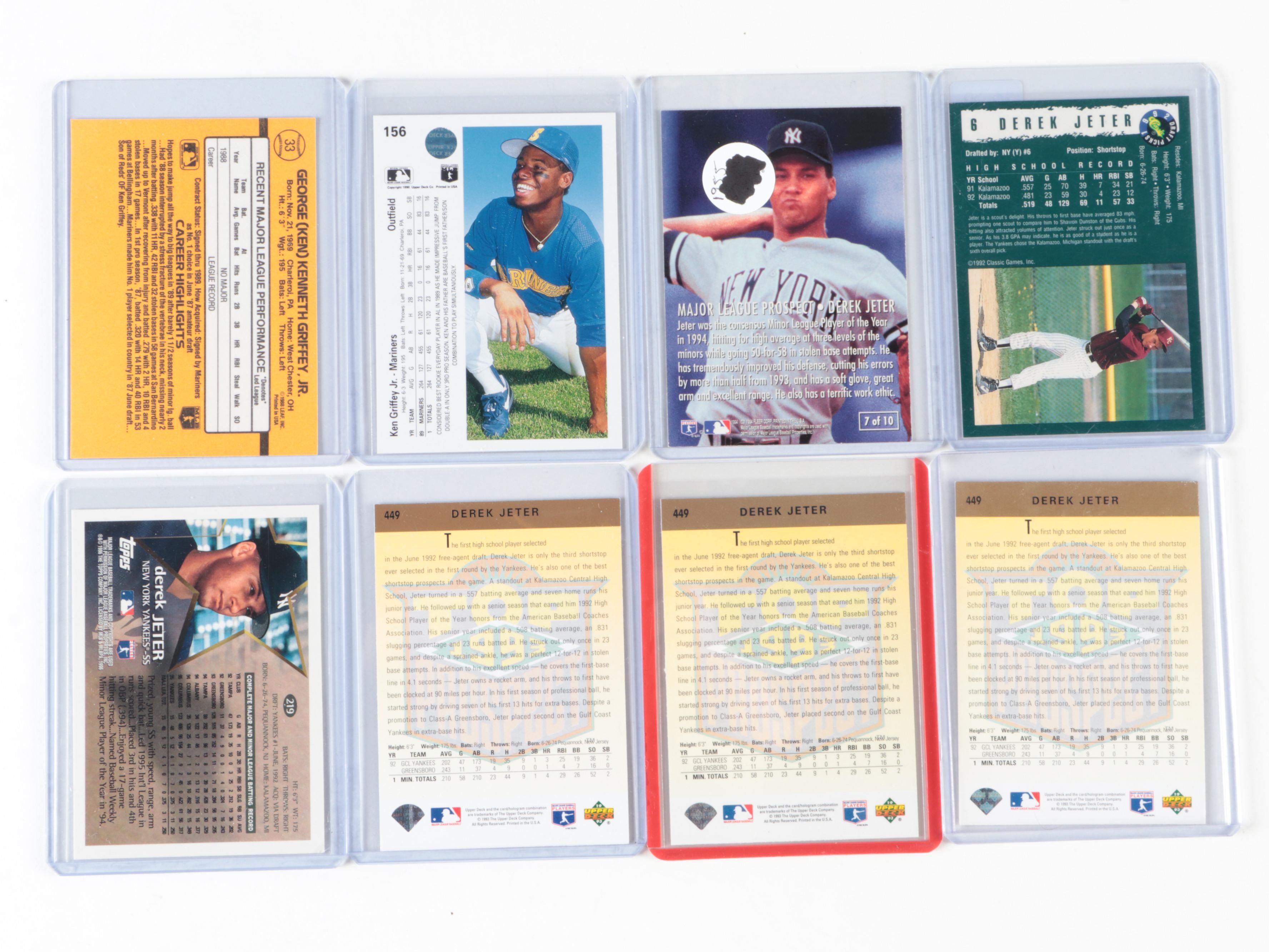 Topps, More Sports Cards with Jeter, Griffey Jr., Jackson Rookies, 1980s–2000s