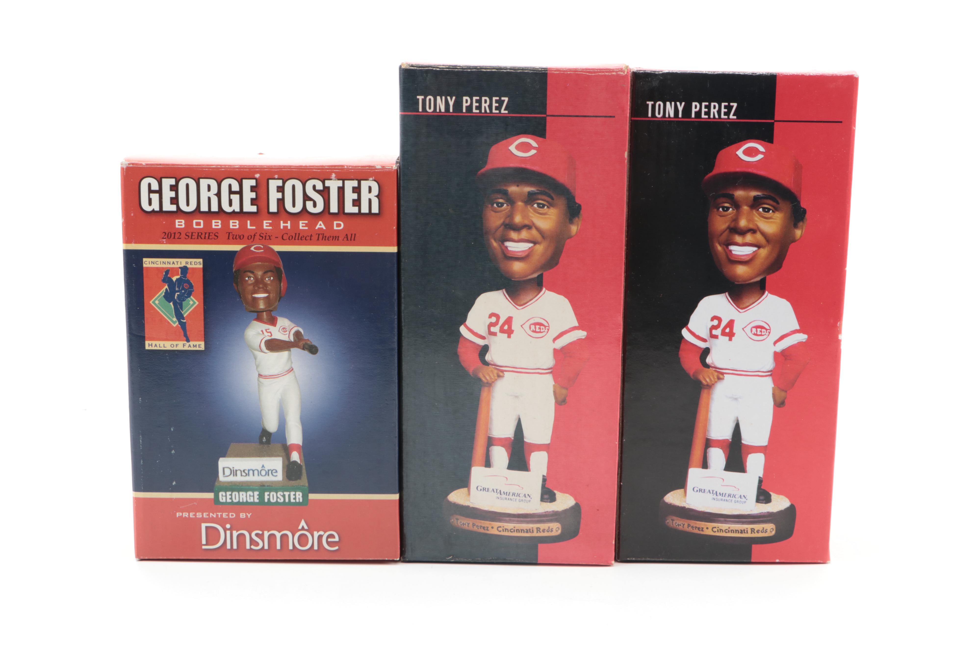Cincinnati Reds Bobbleheads Including Perez, Bench, Foster and More