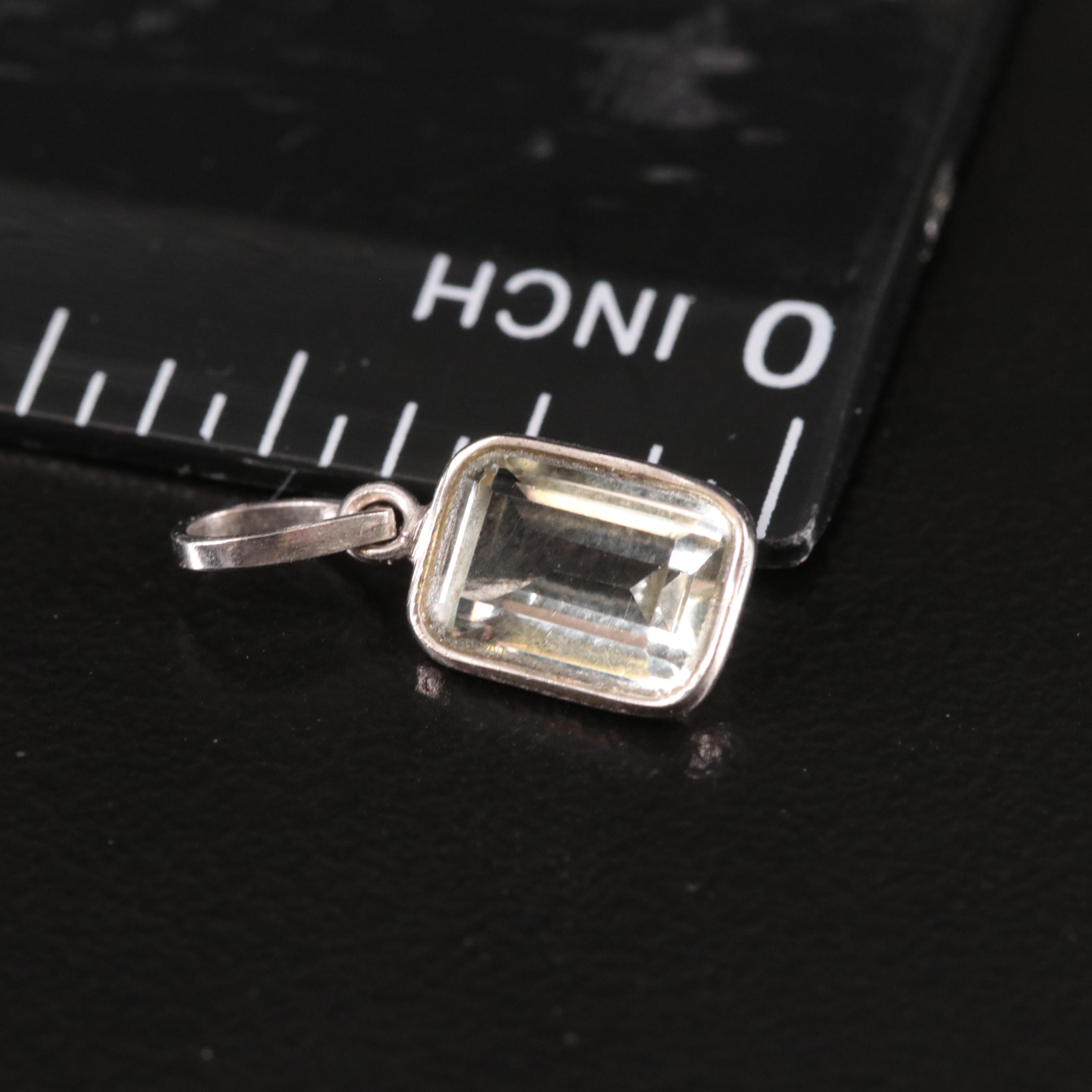 14K Prasiolite Pendant