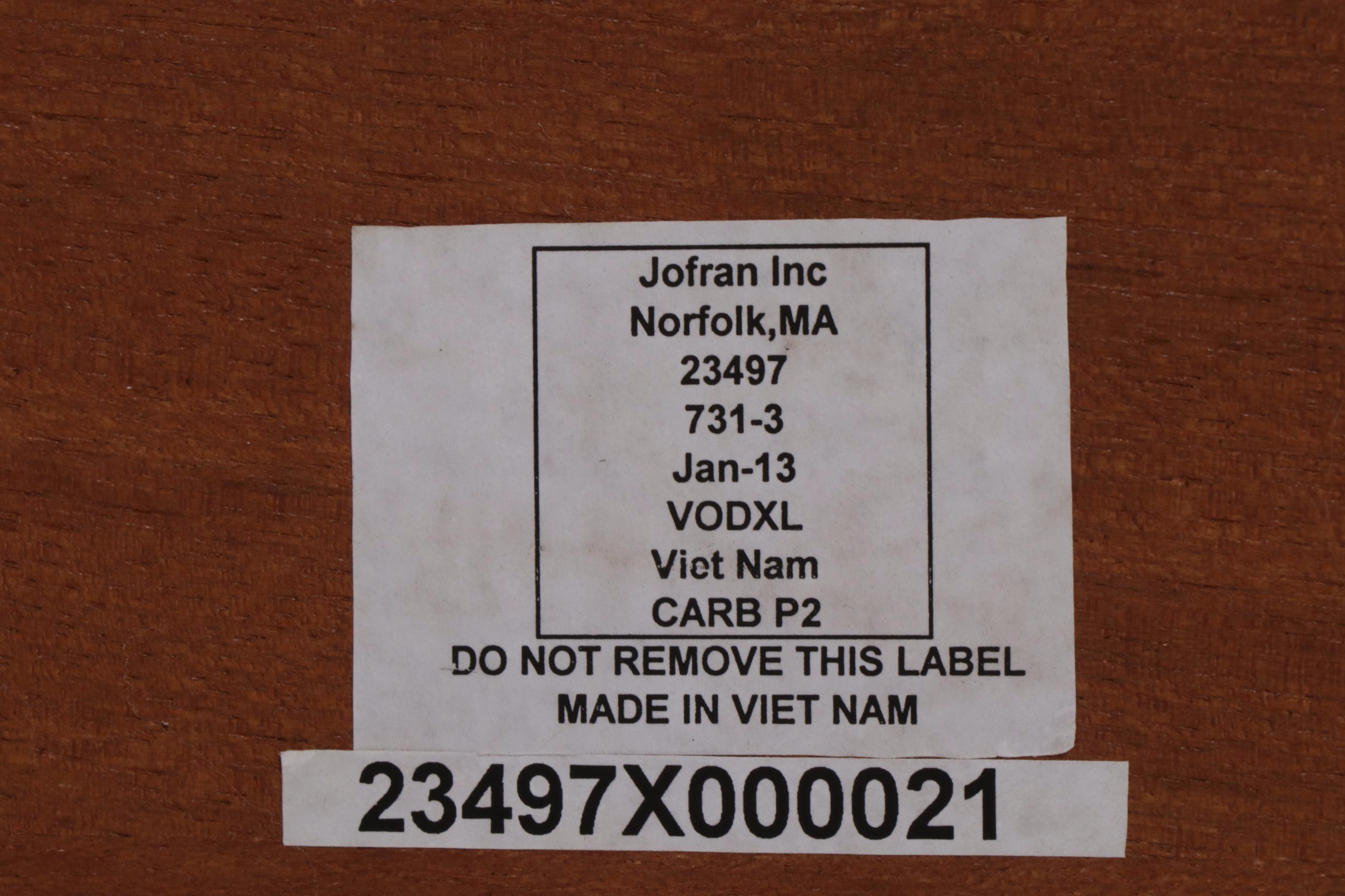 Ashley Furniture Six-Drawer Coffee Table With Acacia Wood End Table