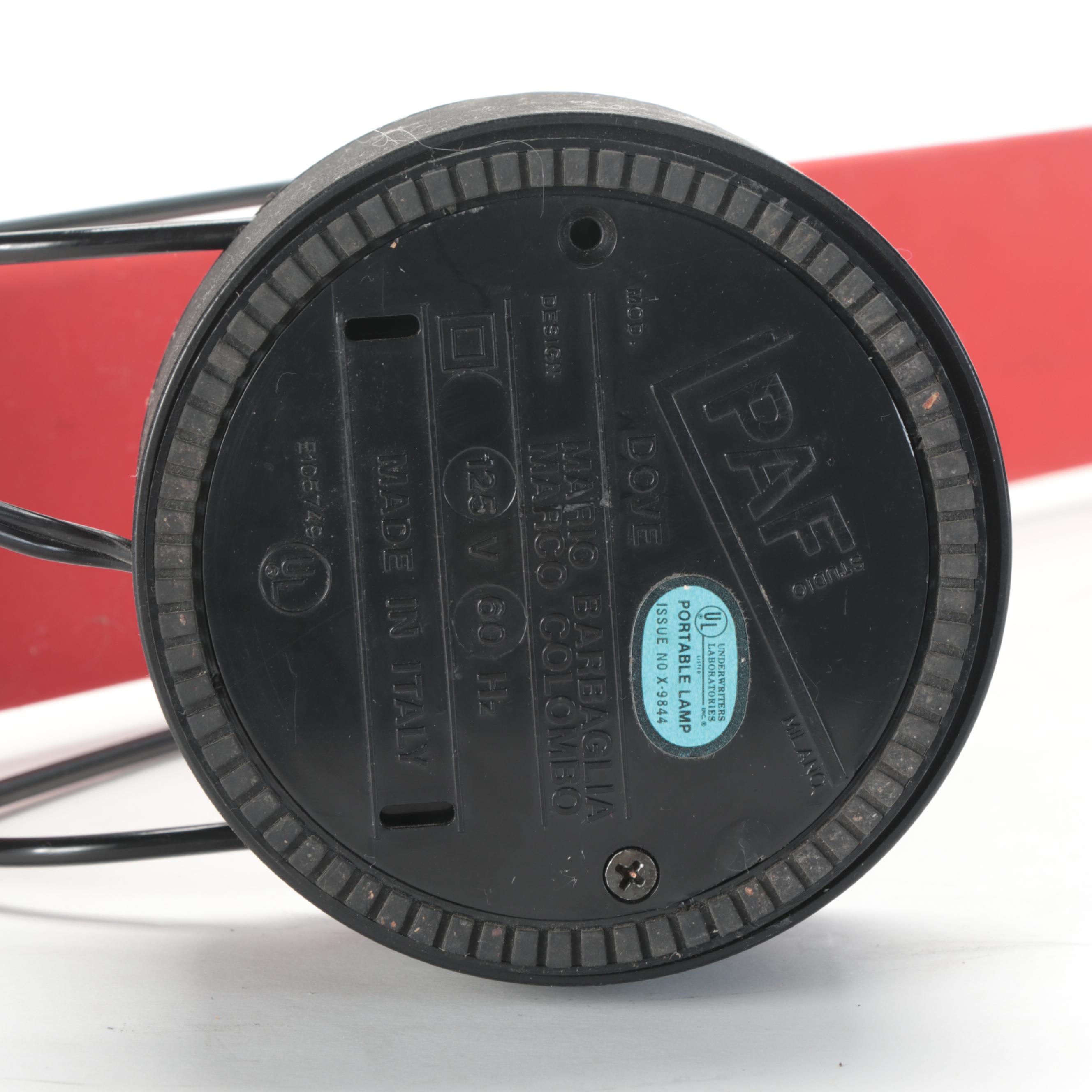 PAF Studio Mario Barbaglia and Marco Colombo Cantilever "Dove" Lamp