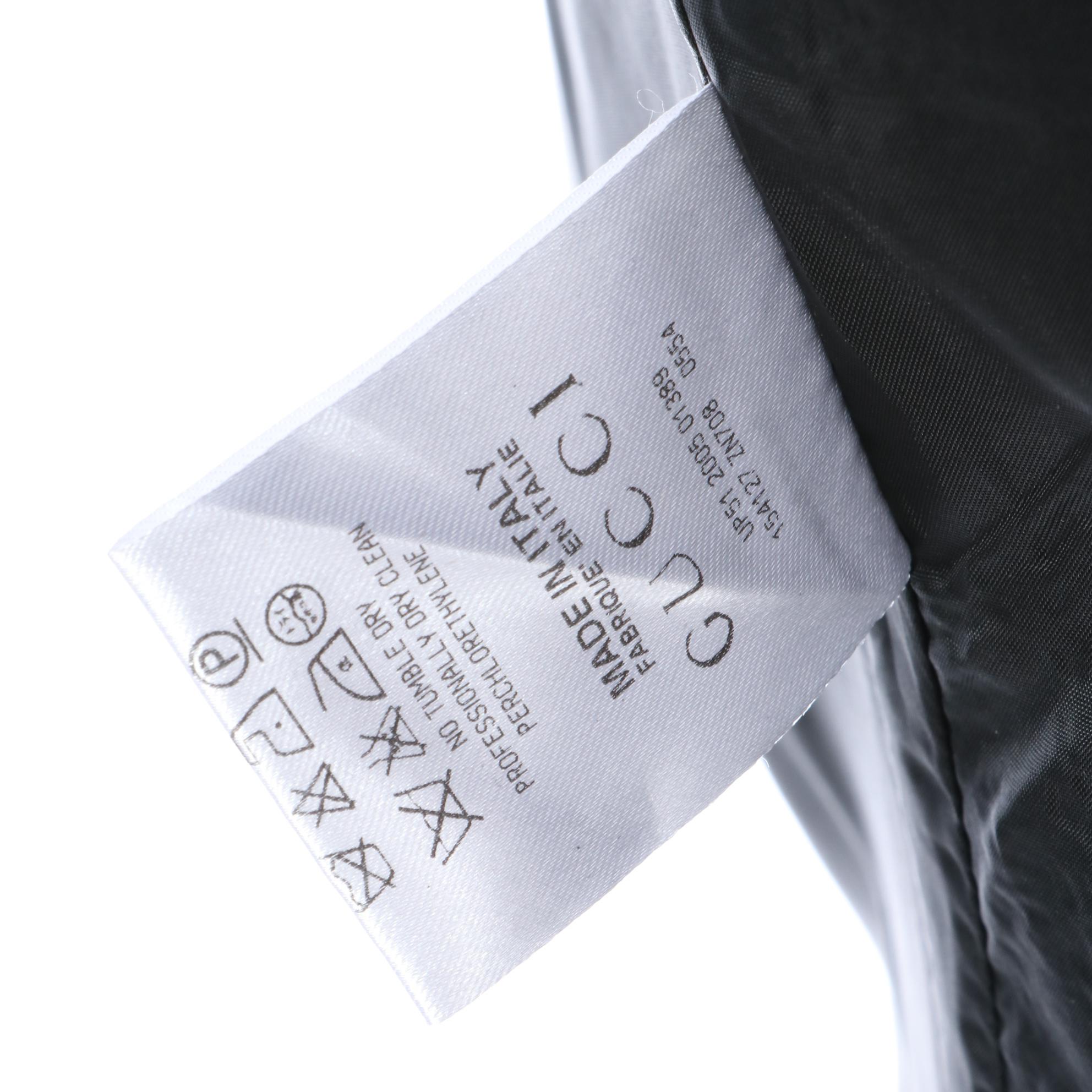 Gucci Textured Cotton Silk Evening Jacket with Embellished Lapel