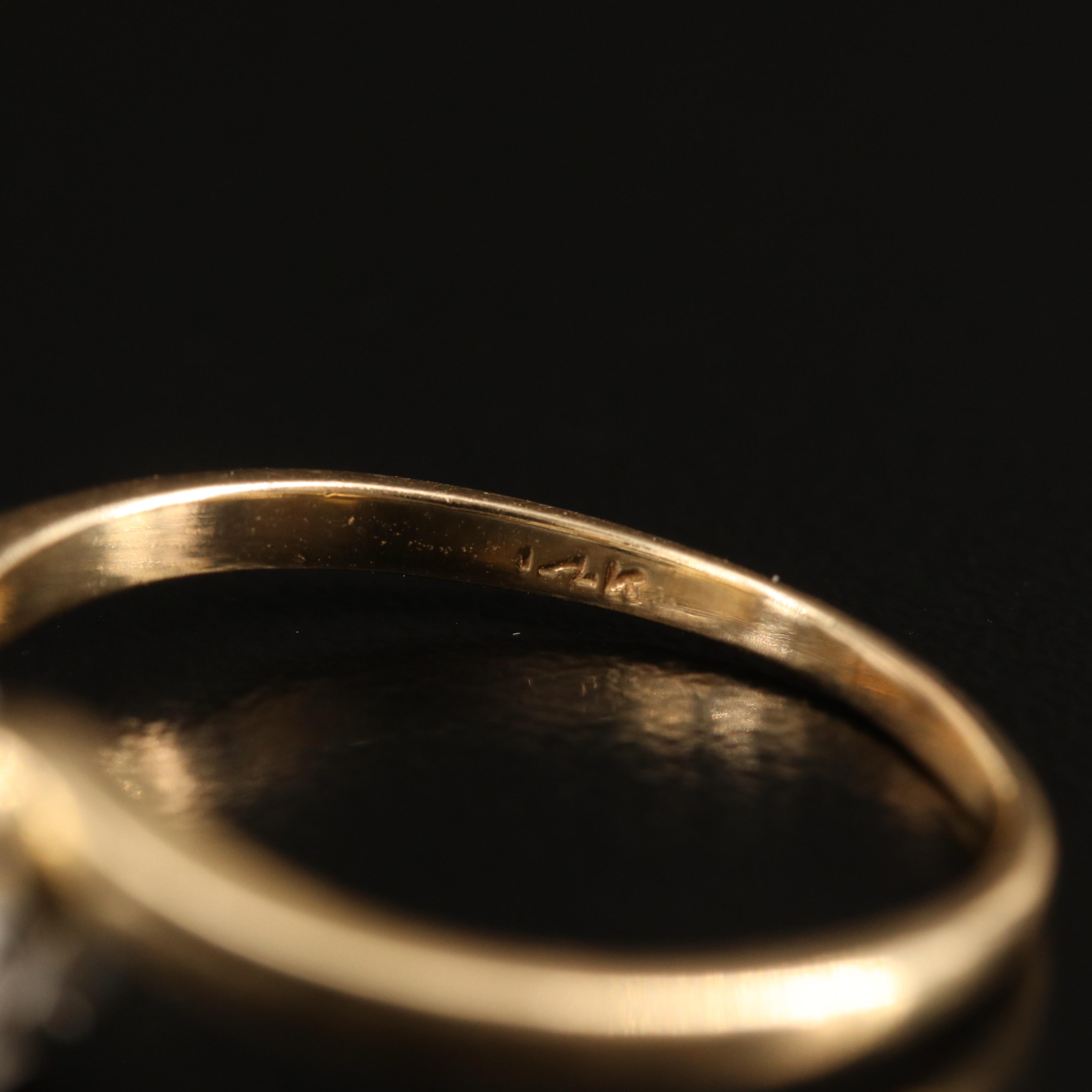 14K 0.40 CTW Diamond Toi et Moi Ring