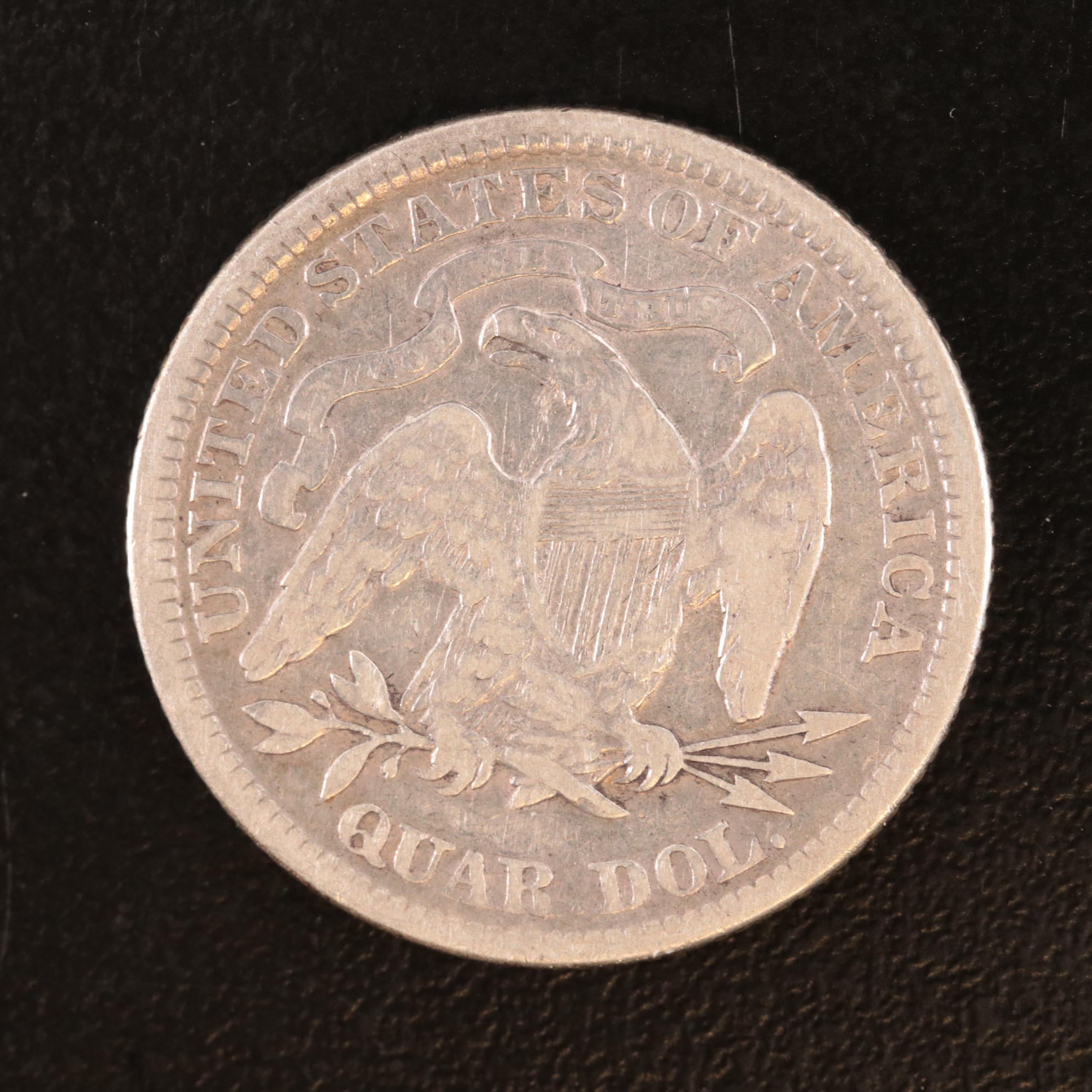 1891 Liberty Seated Silver Quarter
