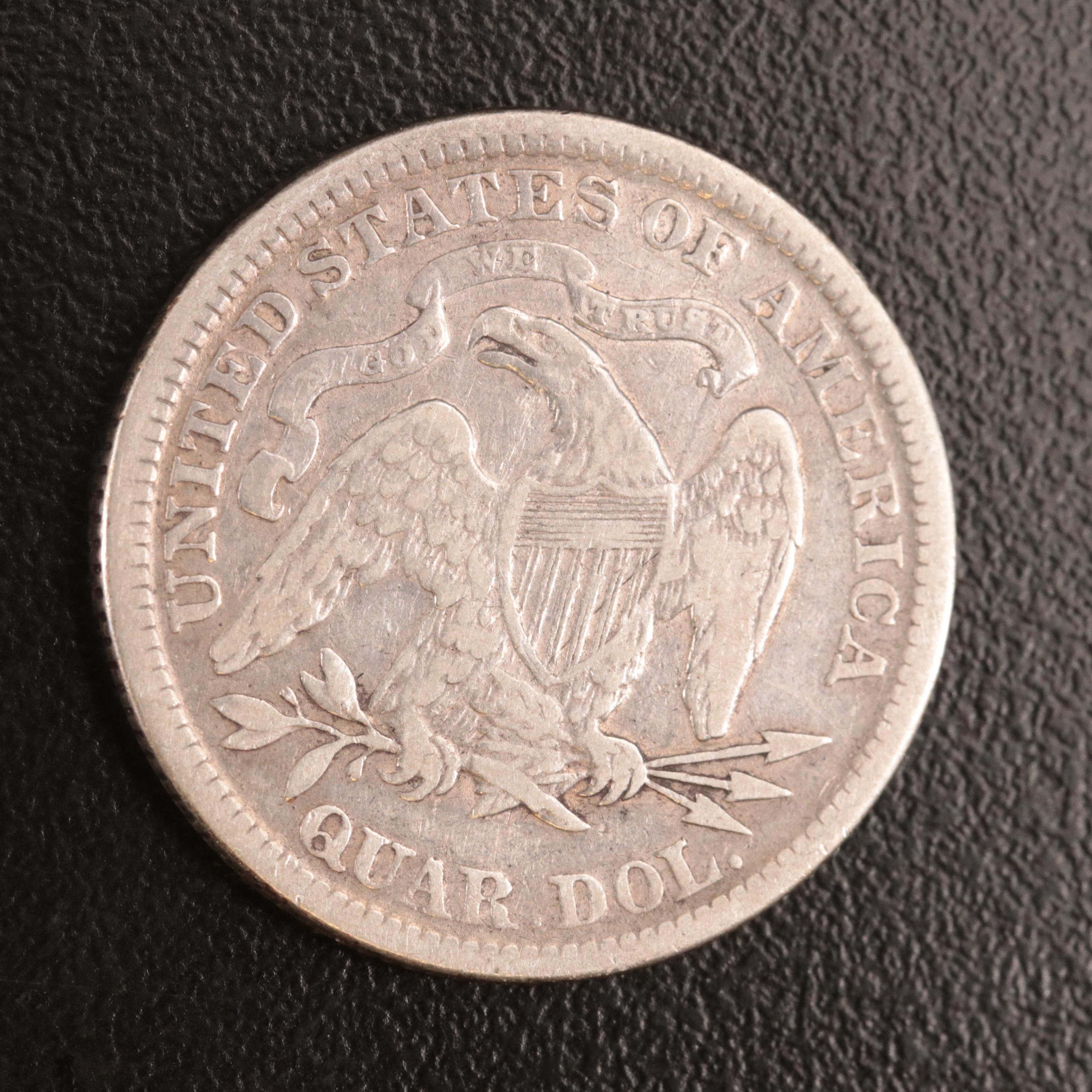 1891 Liberty Seated Silver Quarter