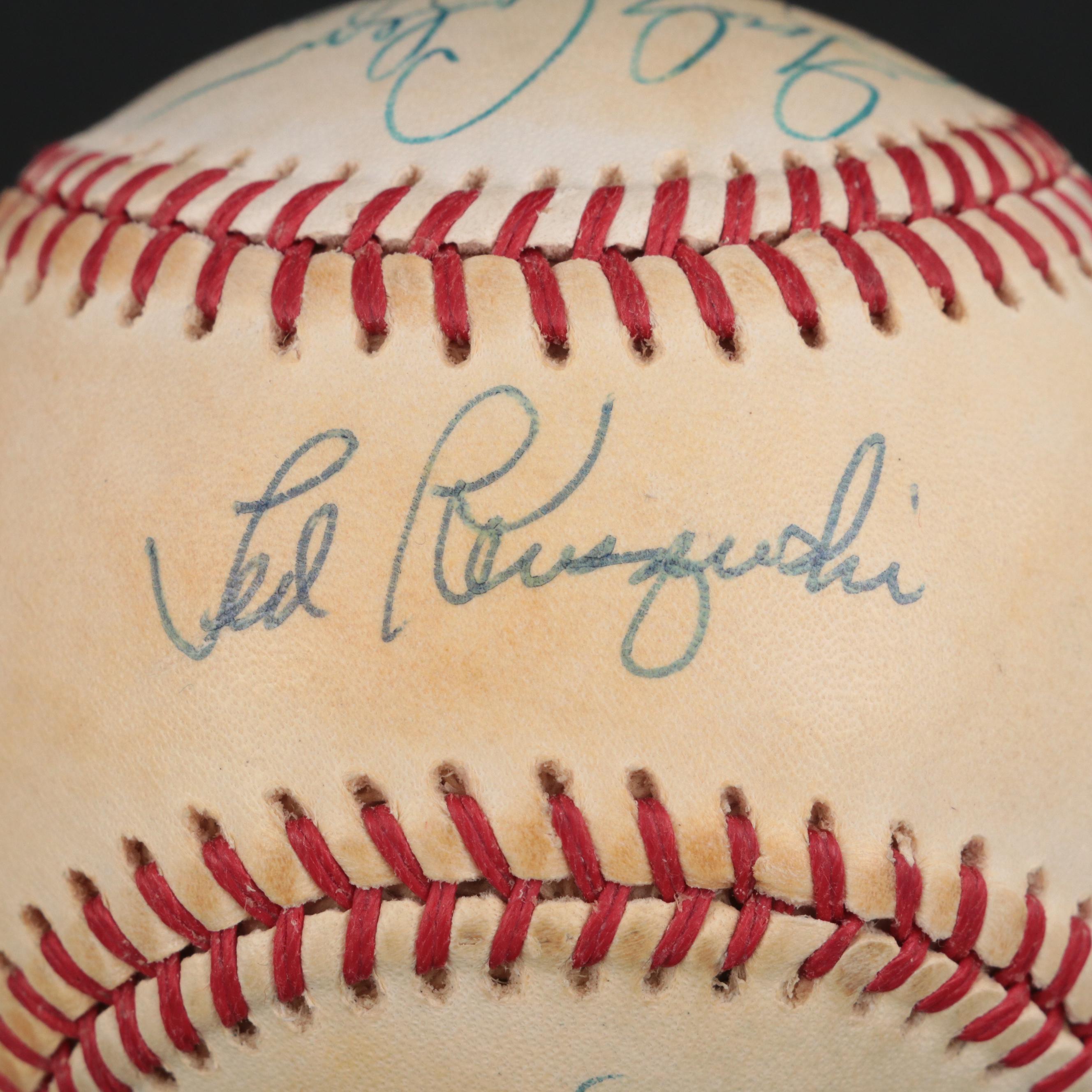 Cincinnati Reds Stars Signed Rawlings N.L. Baseball with Kluzewski, Rose, More