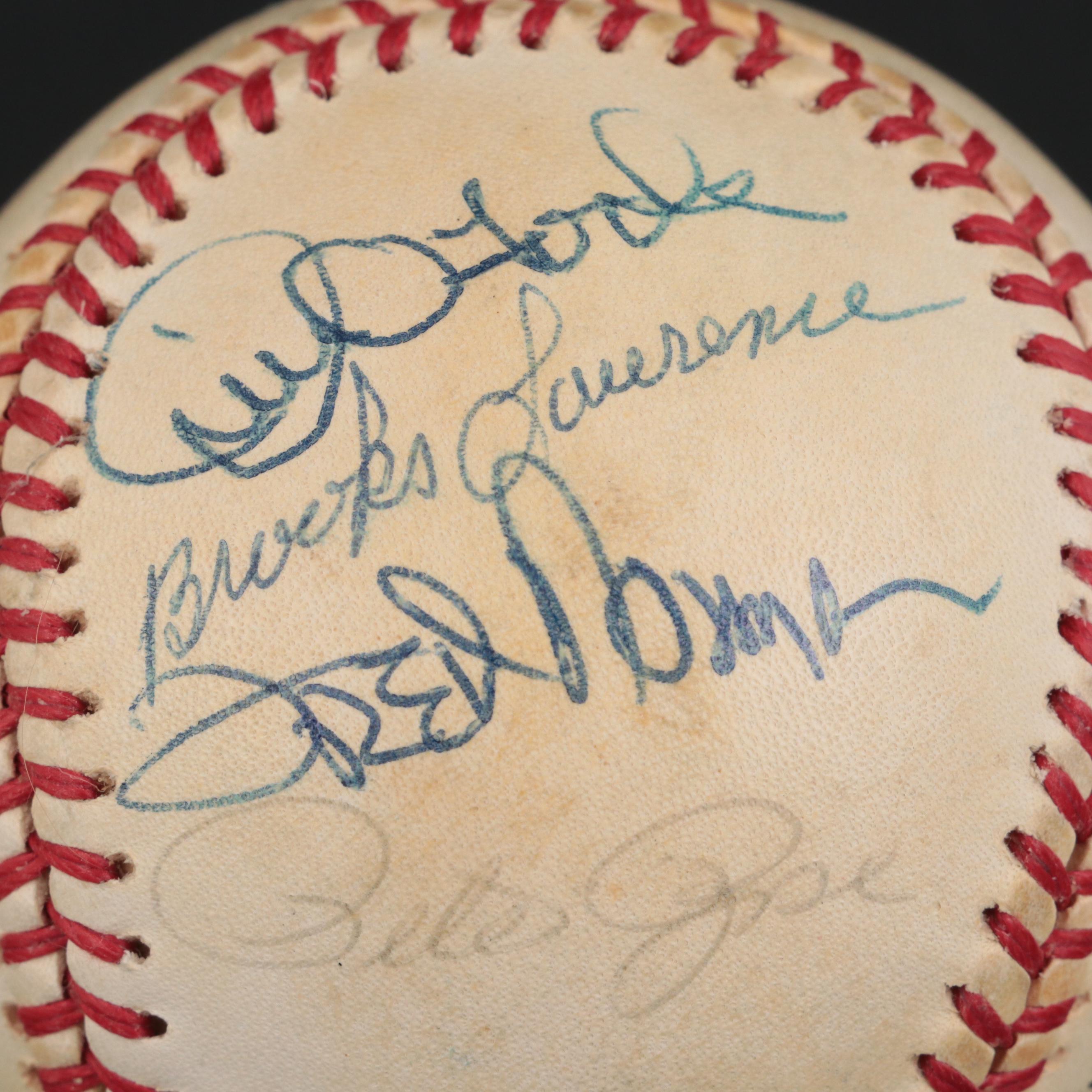 Cincinnati Reds Stars Signed Rawlings N.L. Baseball with Kluzewski, Rose, More