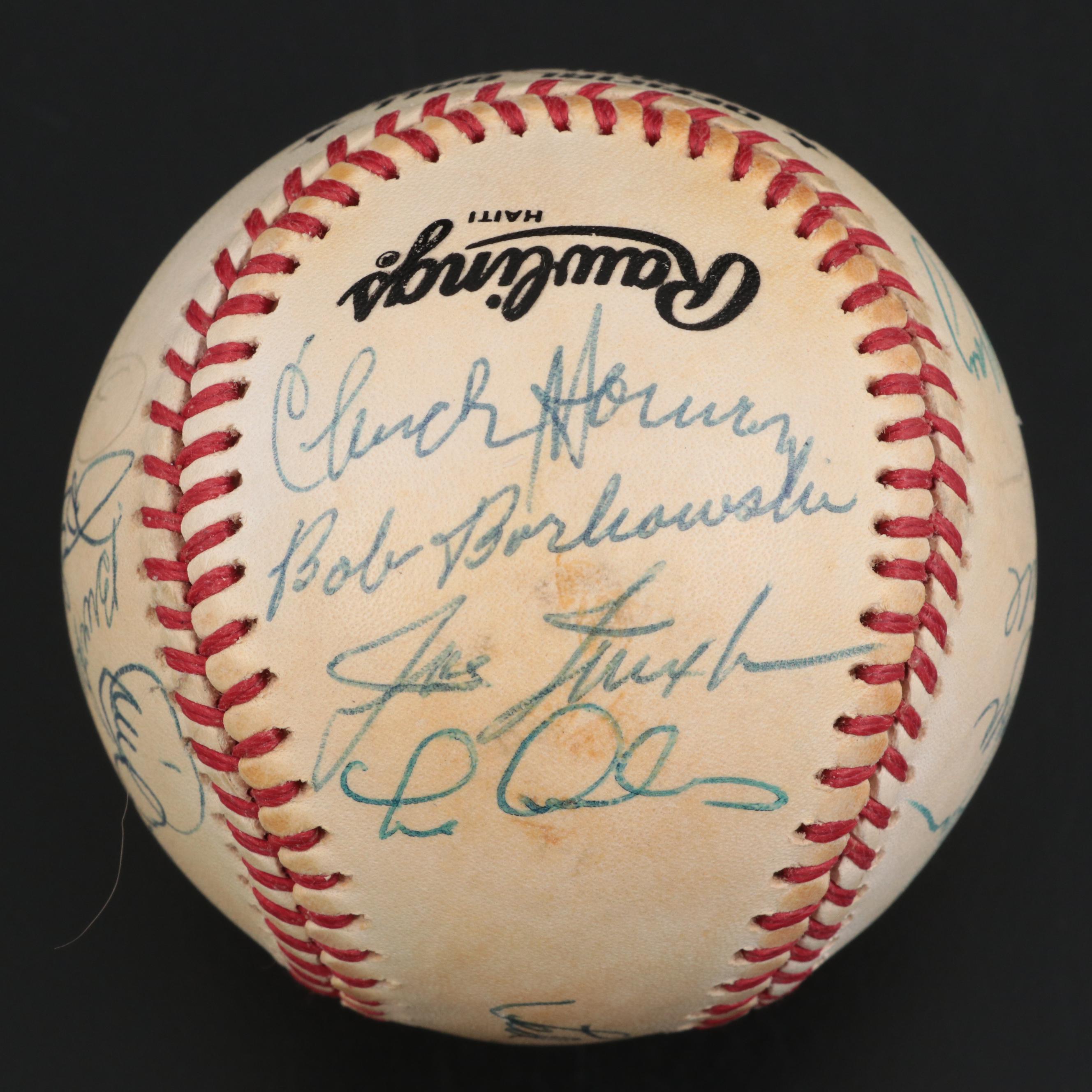 Cincinnati Reds Stars Signed Rawlings N.L. Baseball with Kluzewski, Rose, More