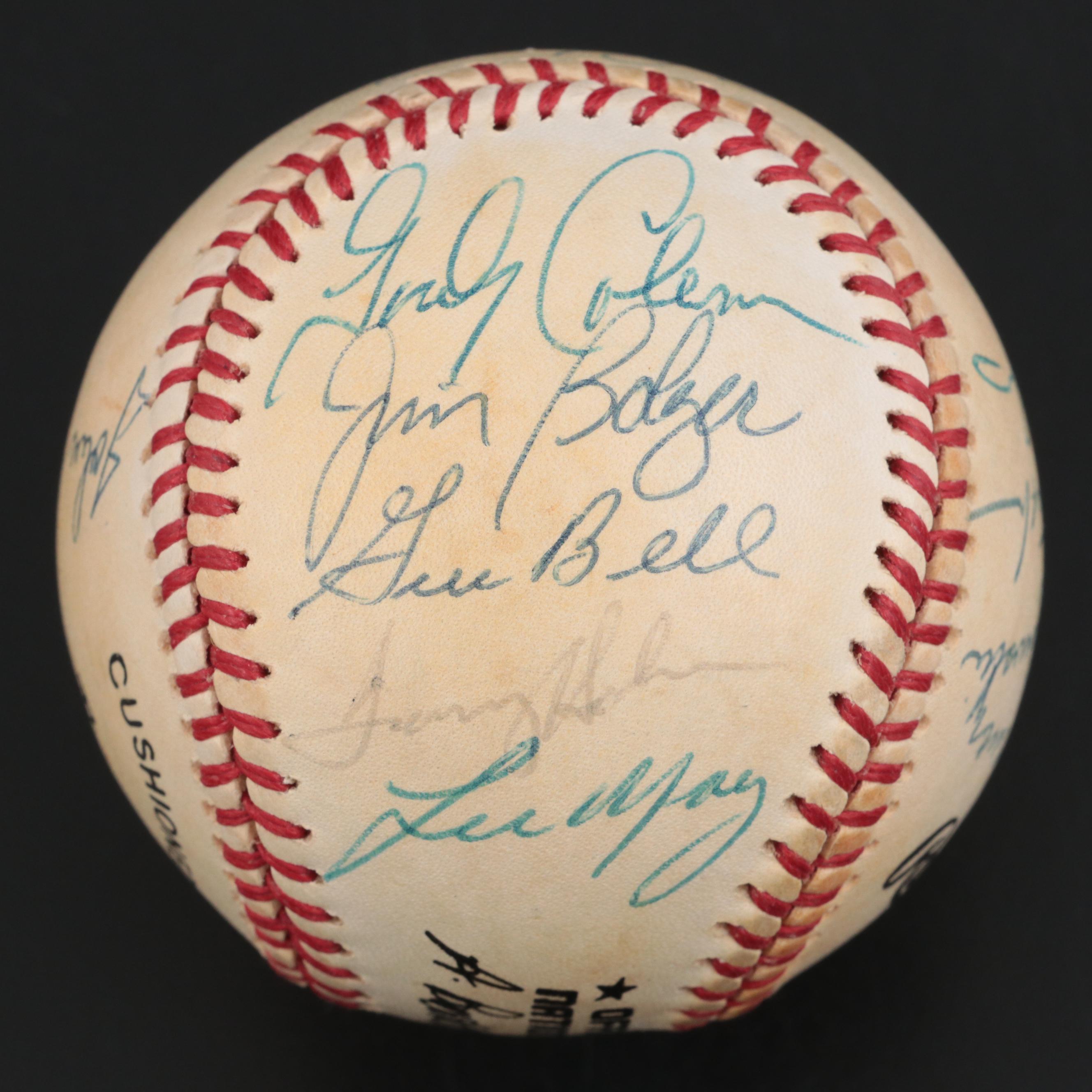 Cincinnati Reds Stars Signed Rawlings N.L. Baseball with Kluzewski, Rose, More