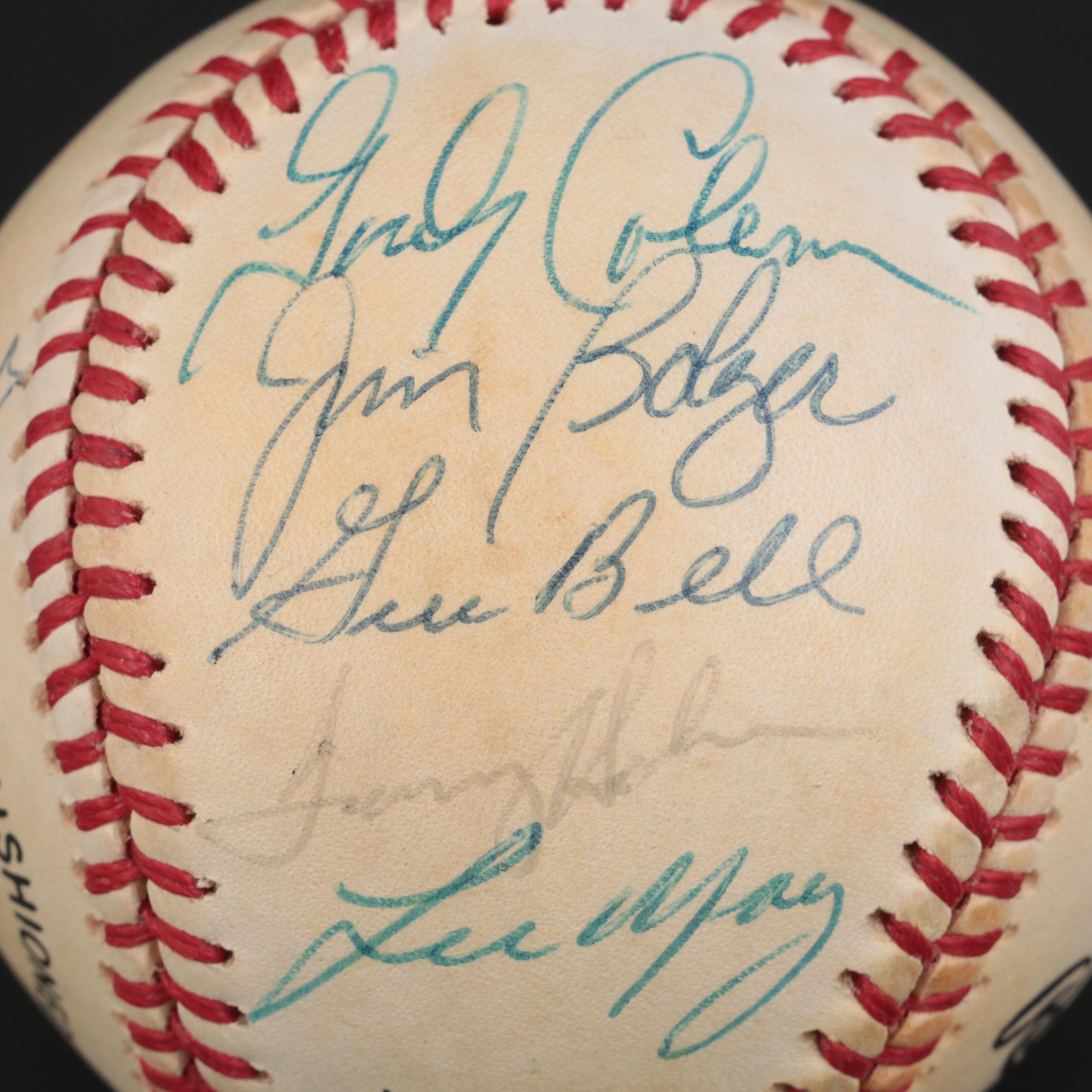 Cincinnati Reds Stars Signed Rawlings N.L. Baseball with Kluzewski, Rose, More