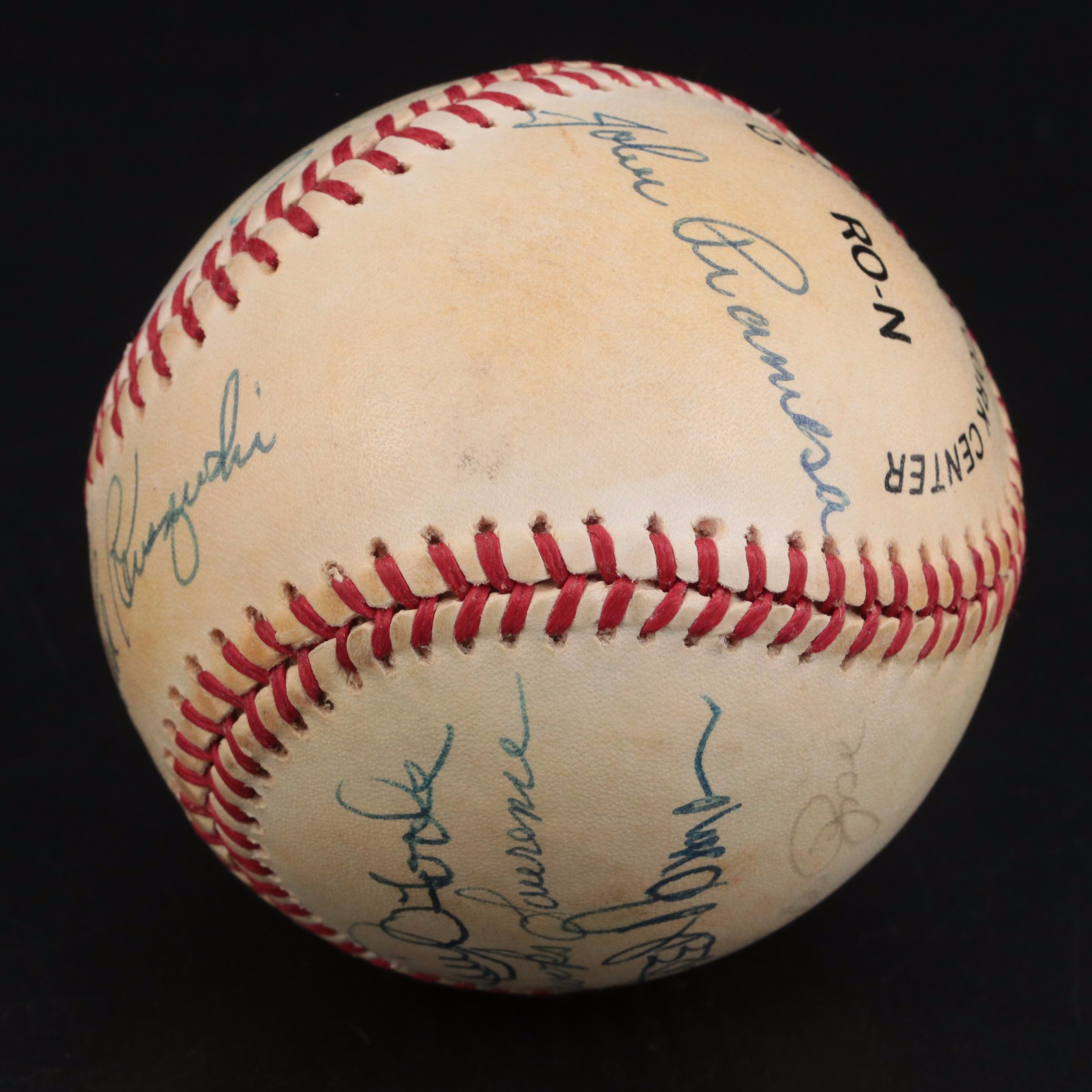 Cincinnati Reds Stars Signed Rawlings N.L. Baseball with Kluzewski, Rose, More