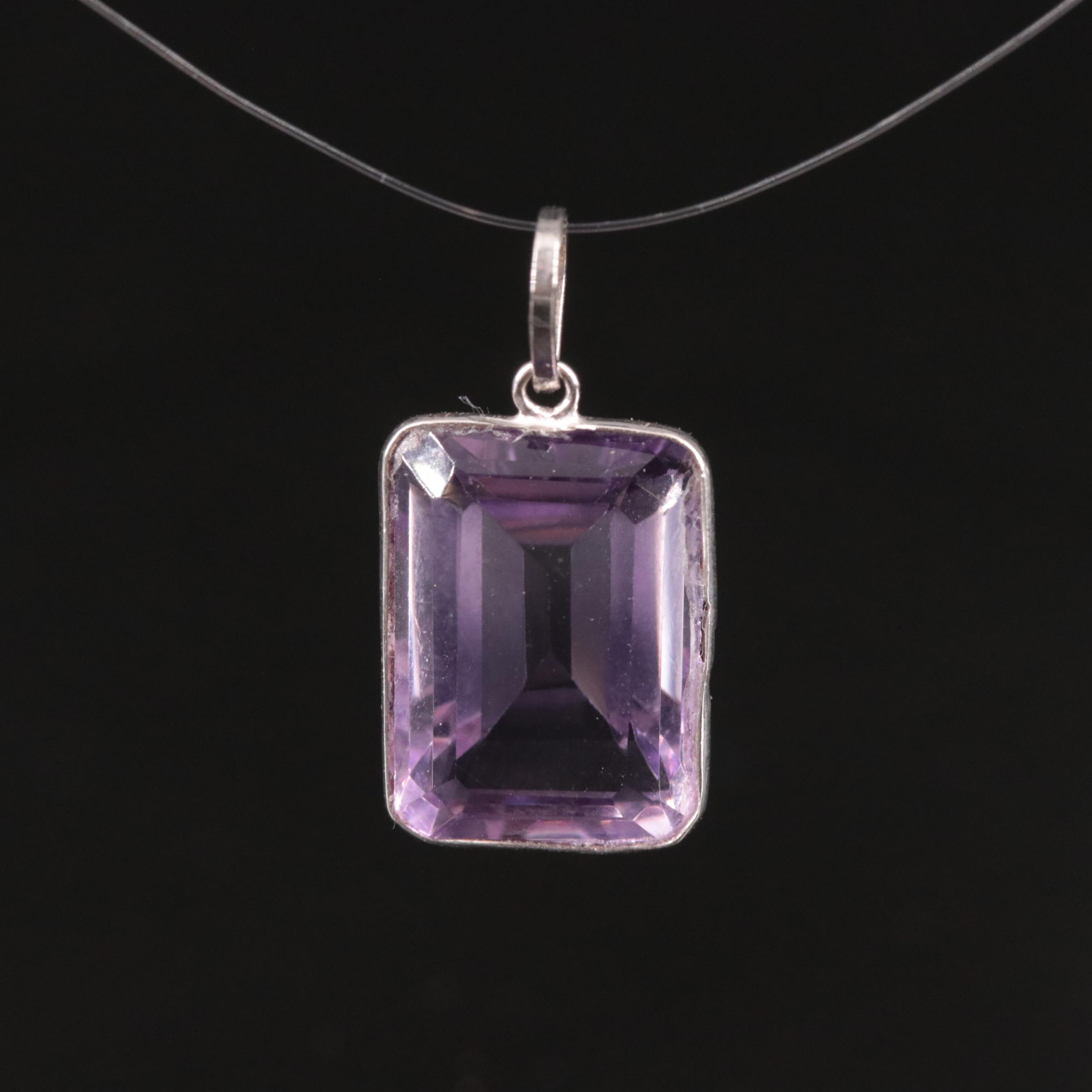 14K Amethyst Pendant
