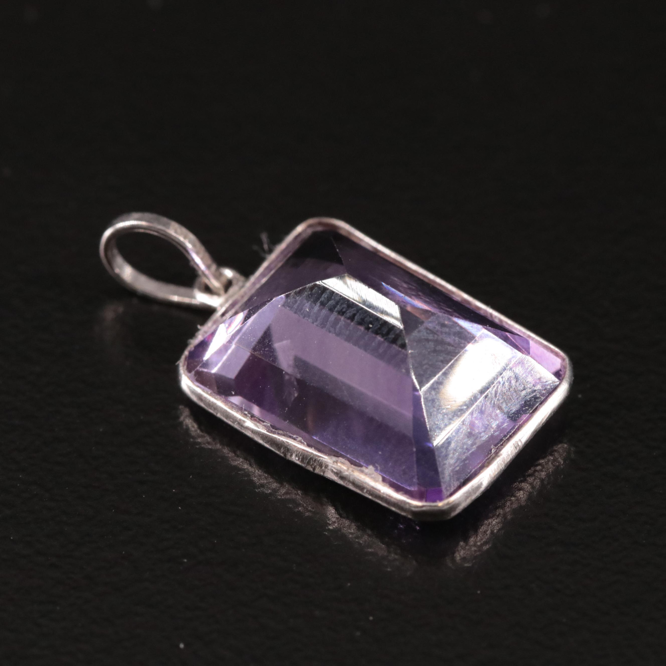 14K Amethyst Pendant