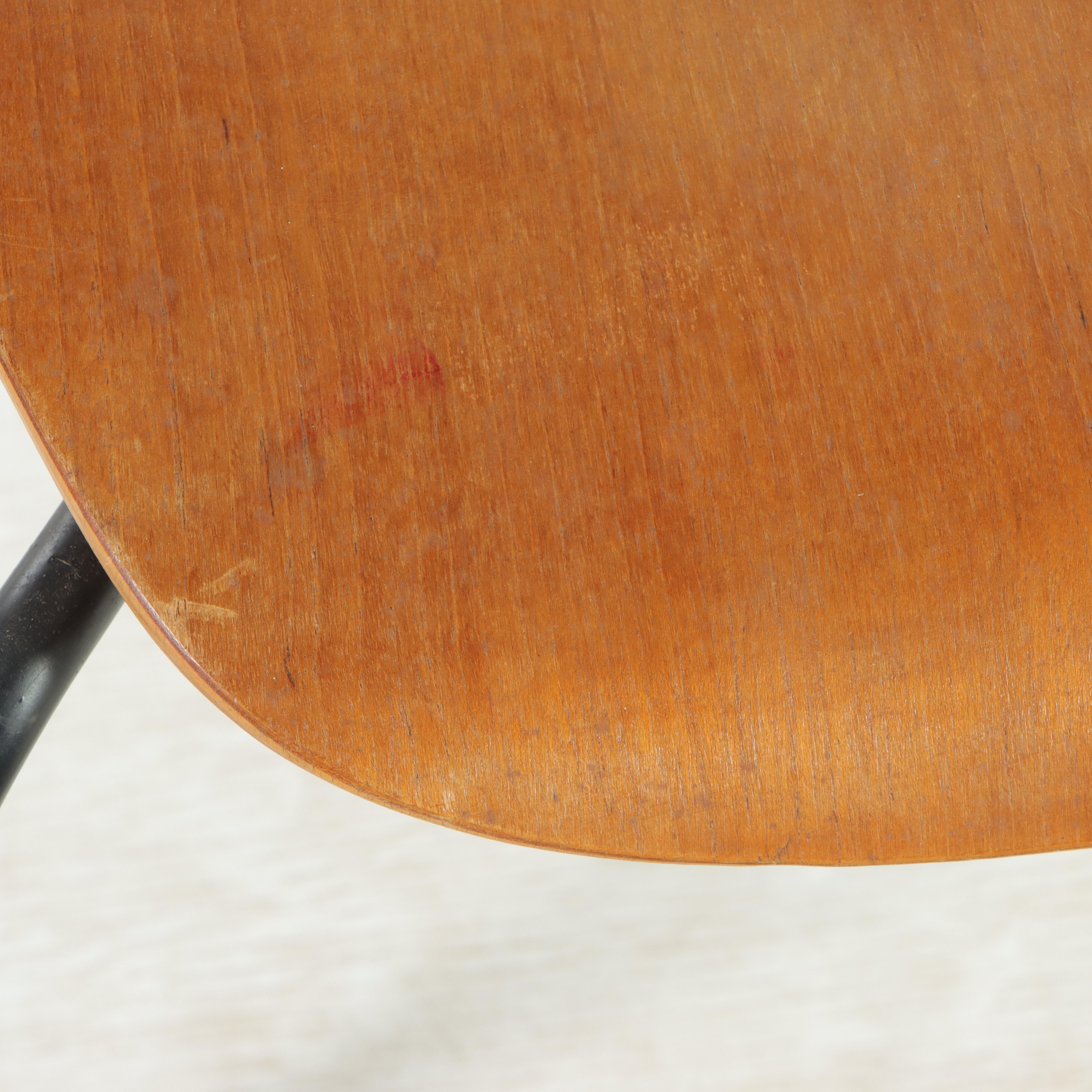 Danish Modern Bent Teak Side Chair, Manner of Herbert Hirche for Jofa Stalmobler