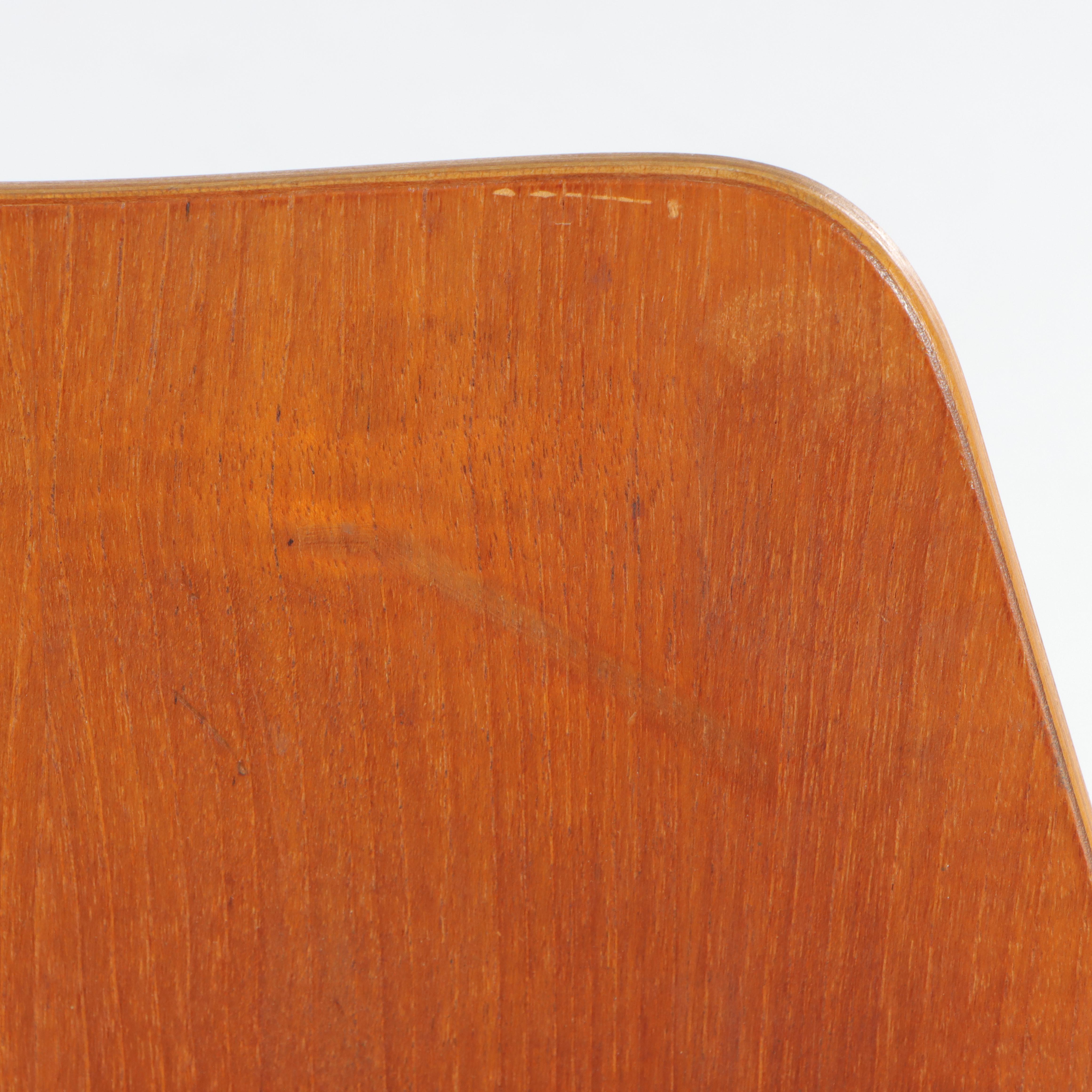 Danish Modern Bent Teak Side Chair, Manner of Herbert Hirche for Jofa Stalmobler