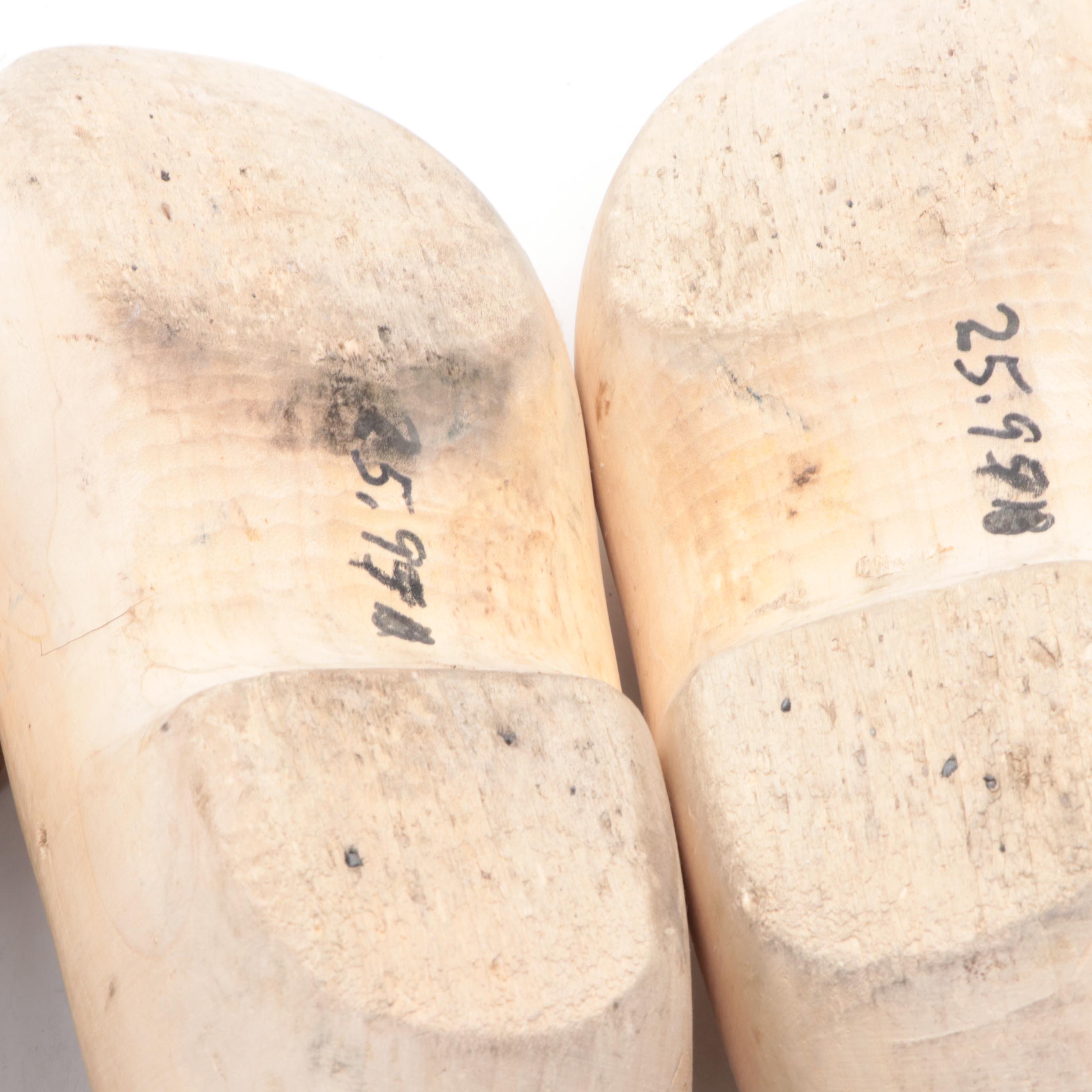 Pairs of Handcarved and Painted Dutch Wooden Clogs