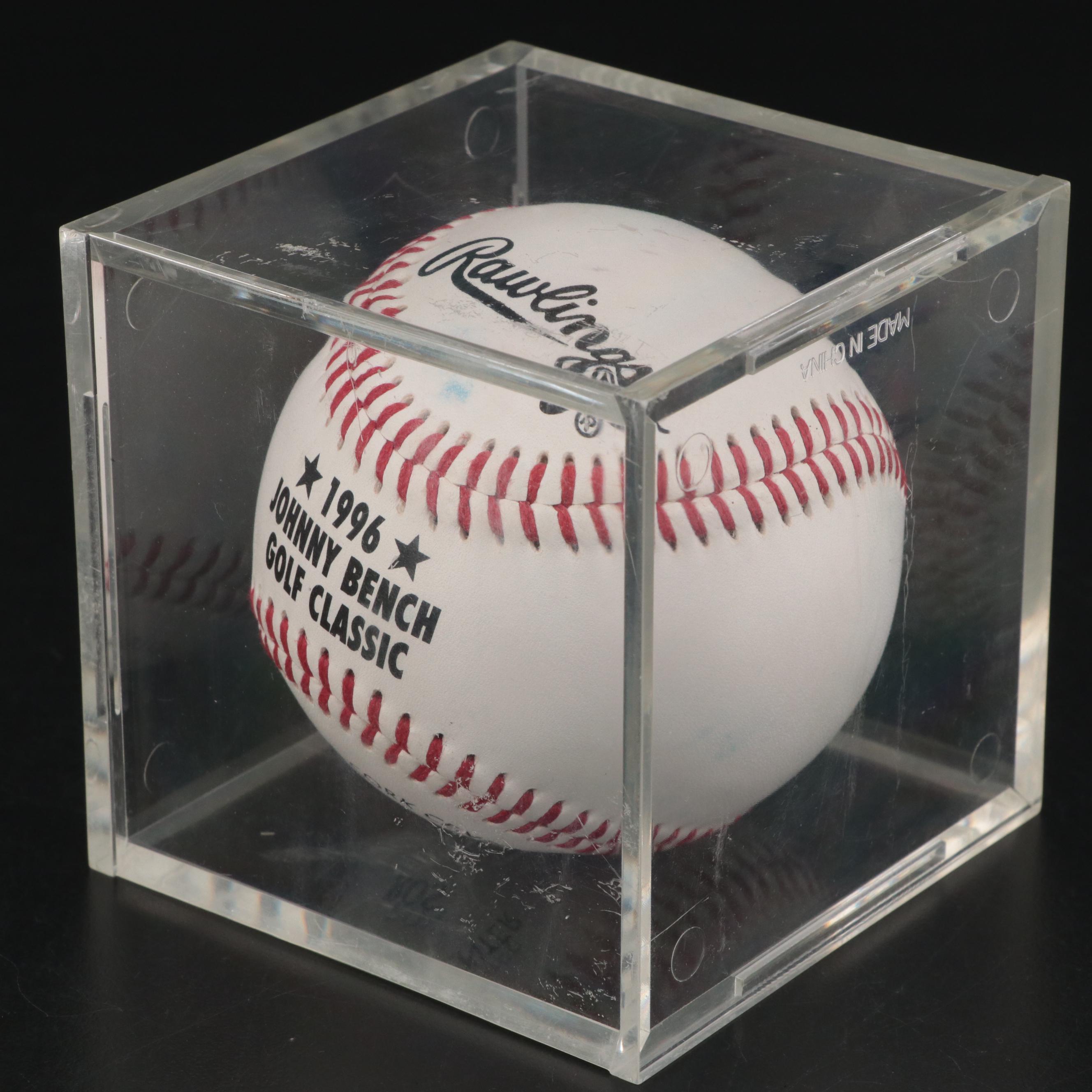 Johnny Bench Cincinnati Reds Signed "1996 Johnny Bench Golf Classsic" Baseball