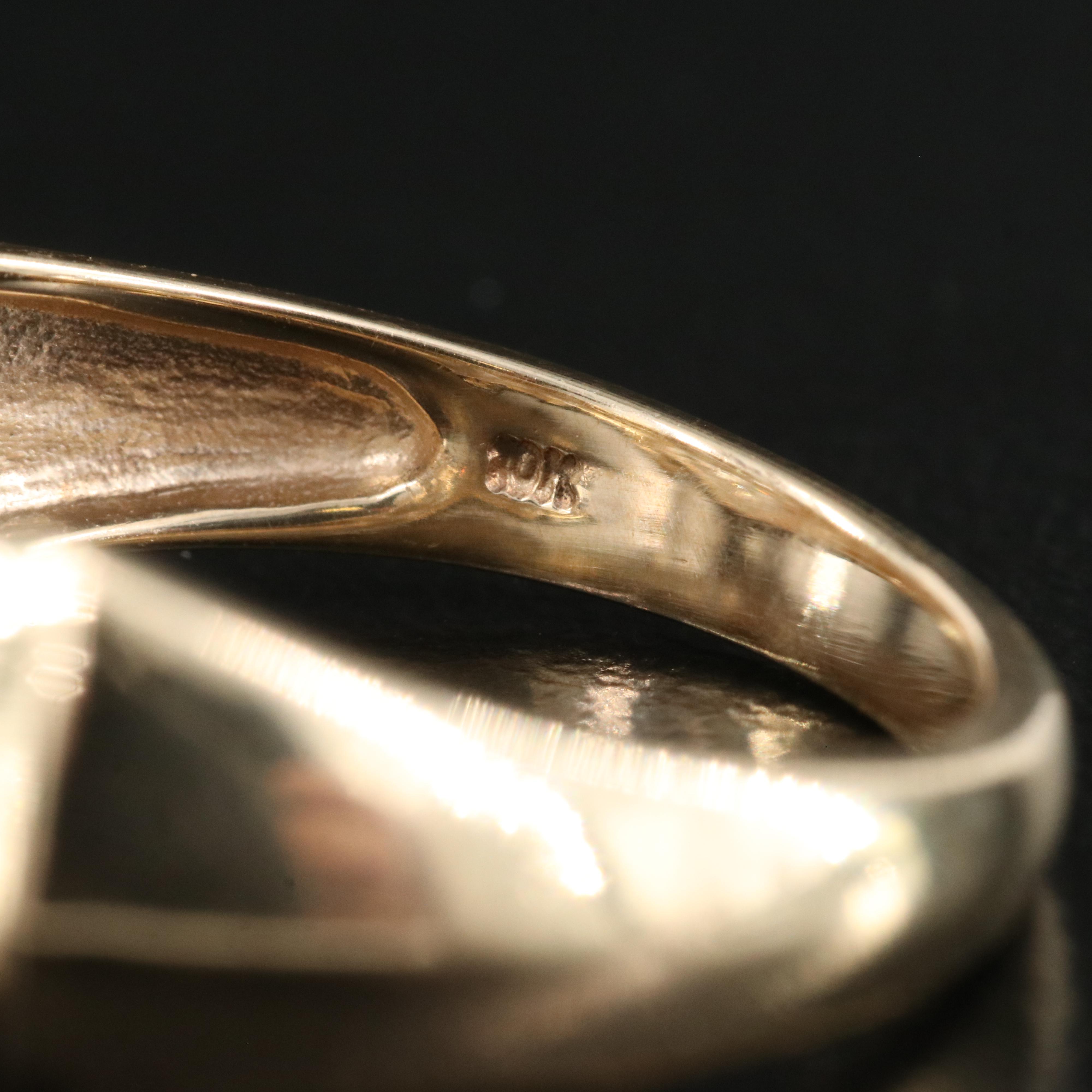 10K 1.68 CT Emerald and Diamond Ring