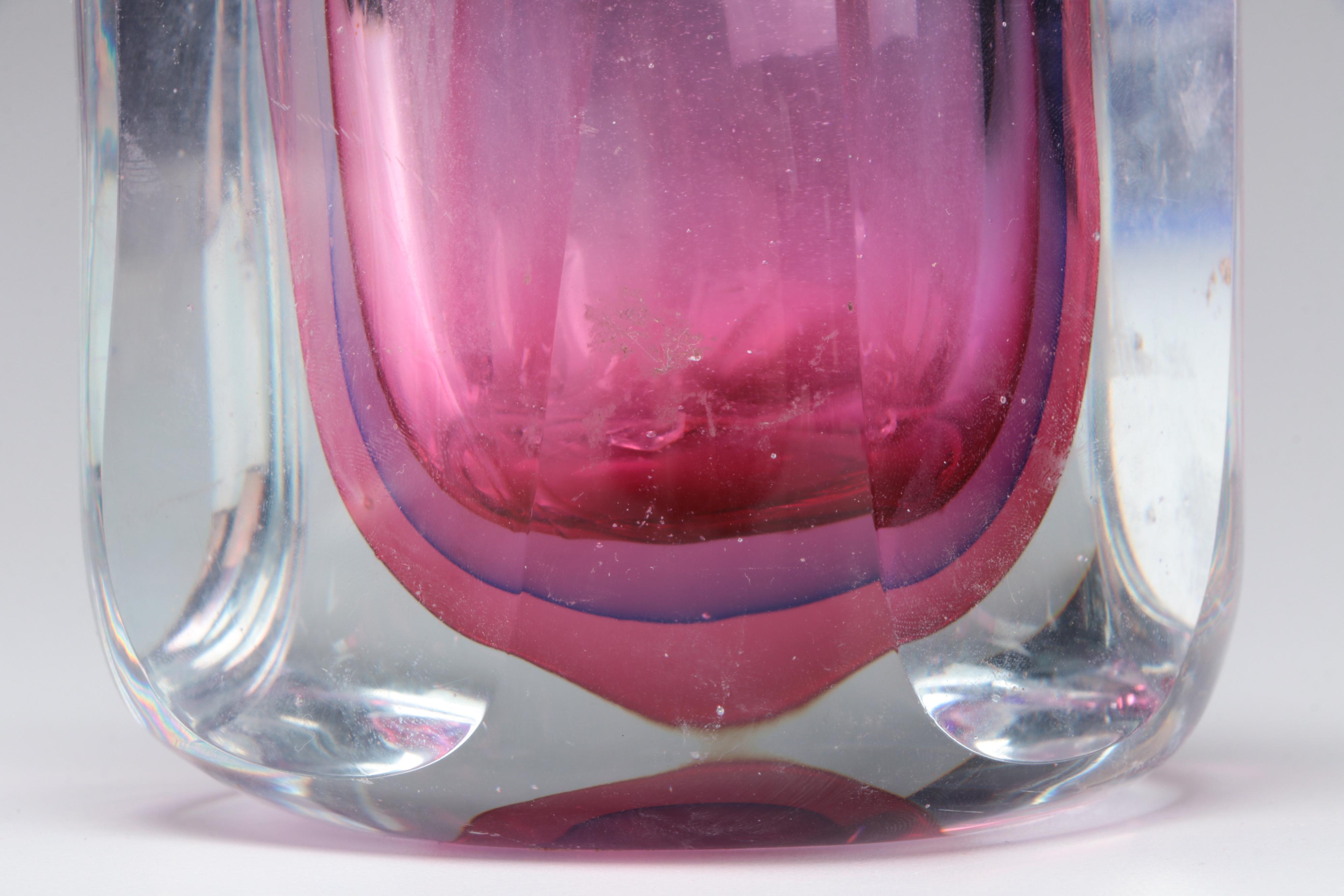 Teardrop Art Glass Paperweight and Glass Perfume Bottle