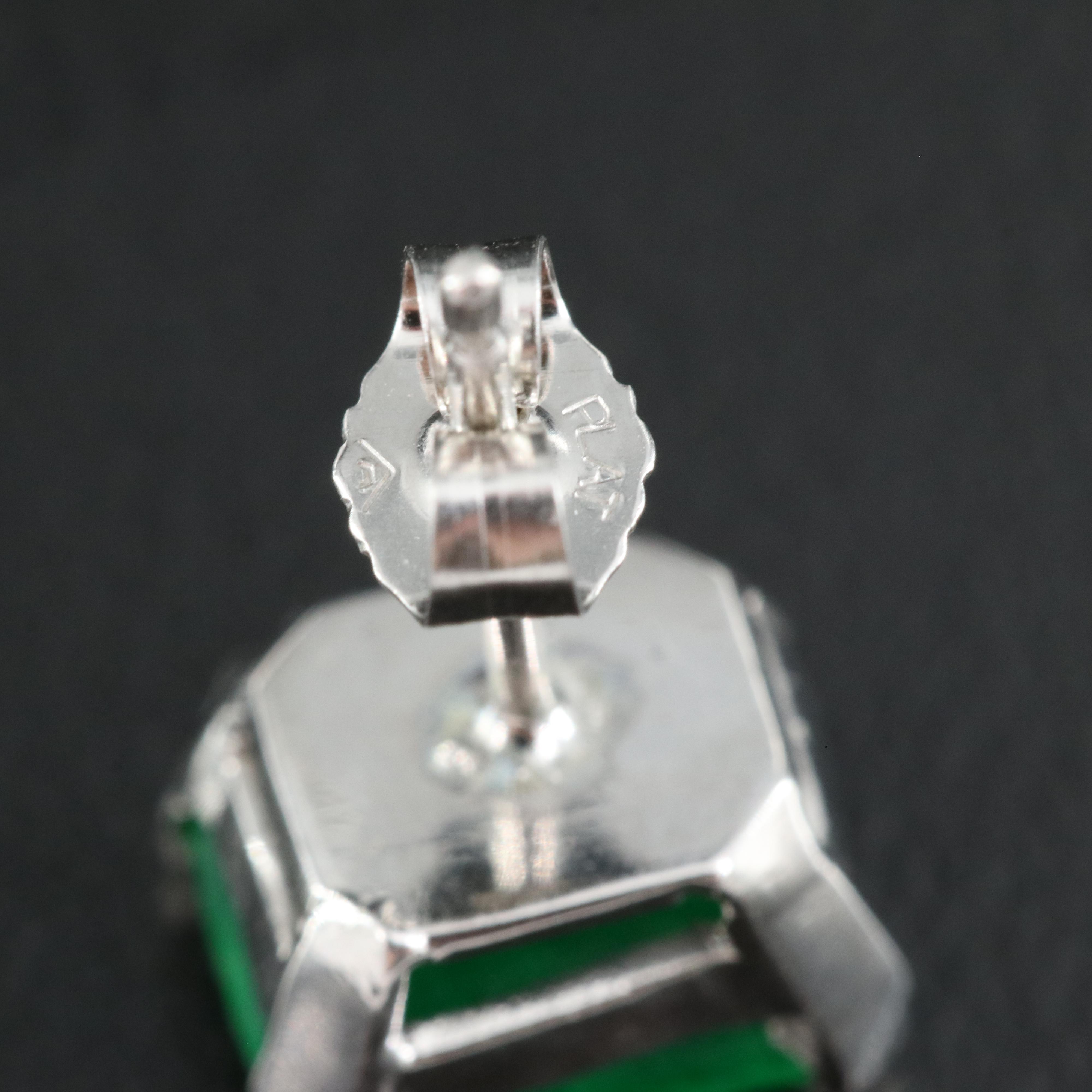 Platinum Quartz Stud Earrings