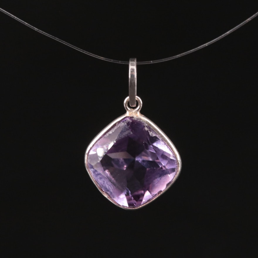 14K Amethyst Pendant