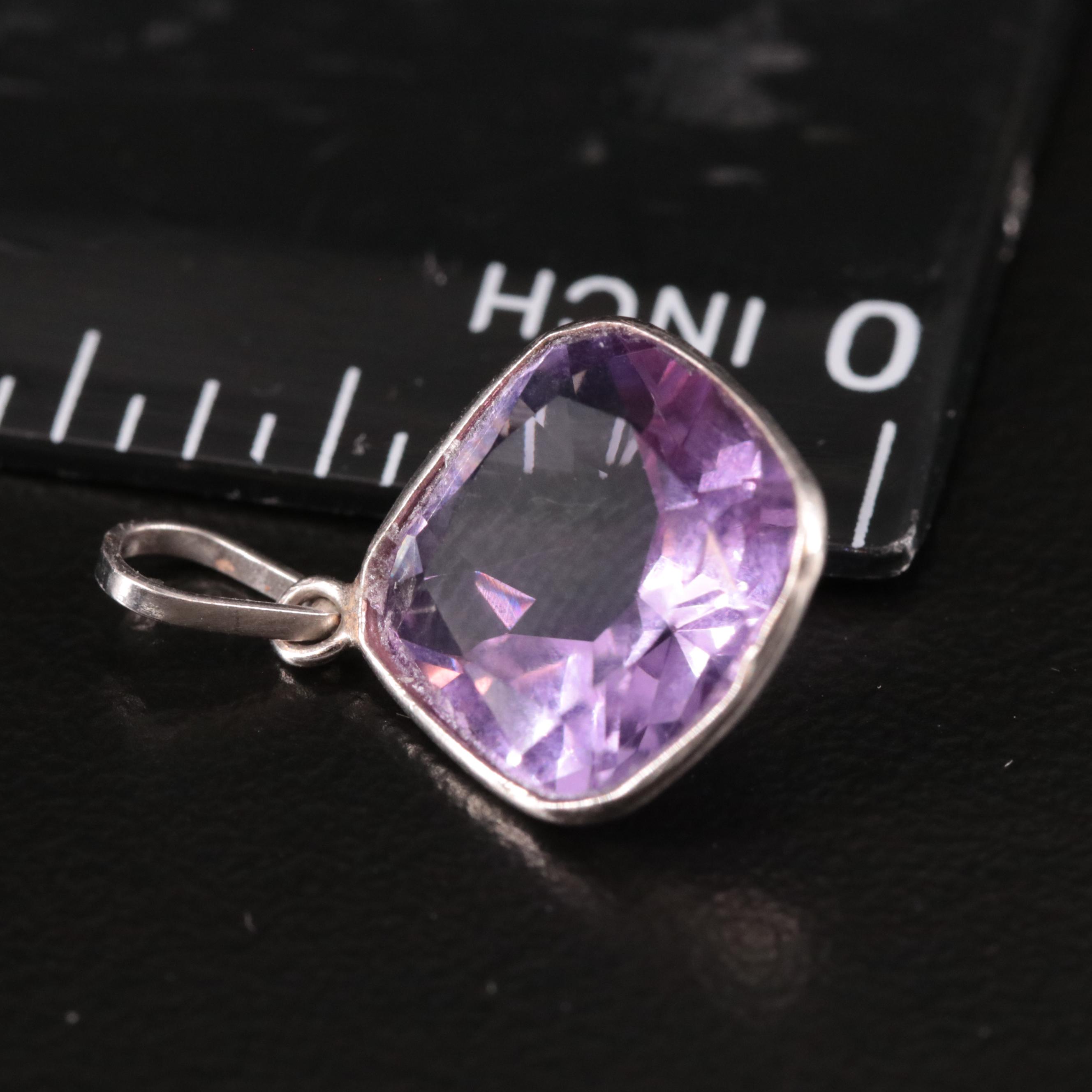 14K Amethyst Pendant