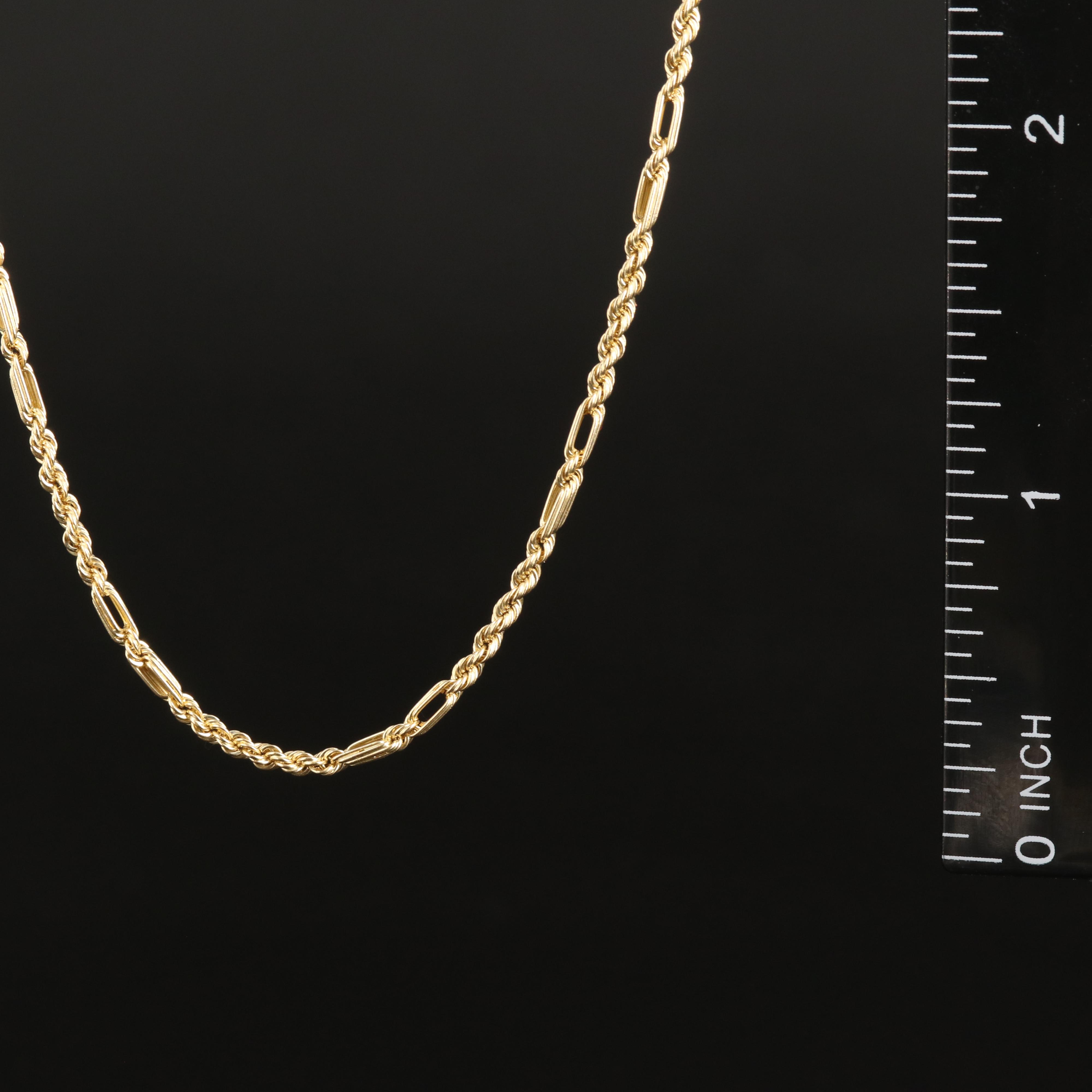 14K Figarope Chain Necklace