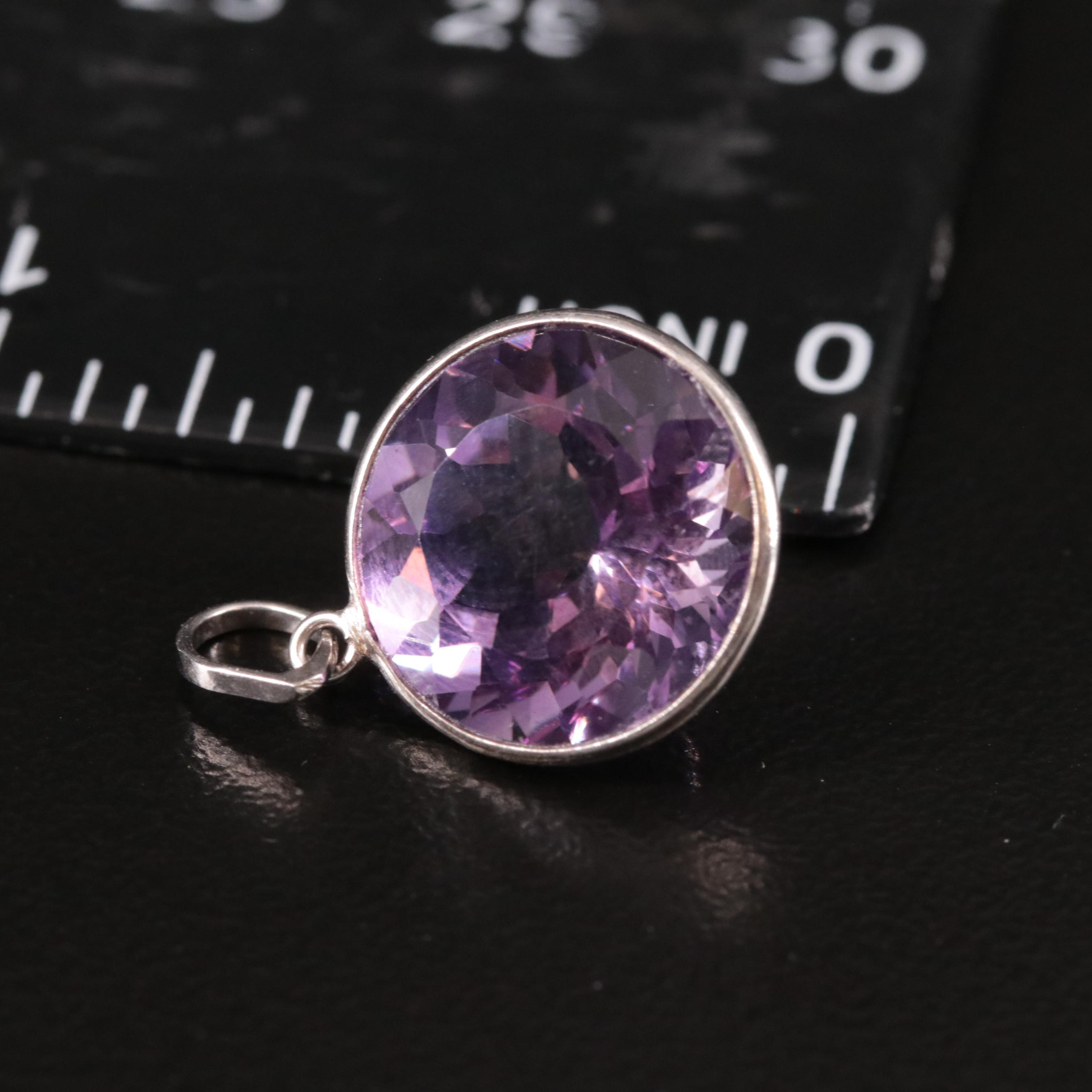 14K Amethyst Pendant
