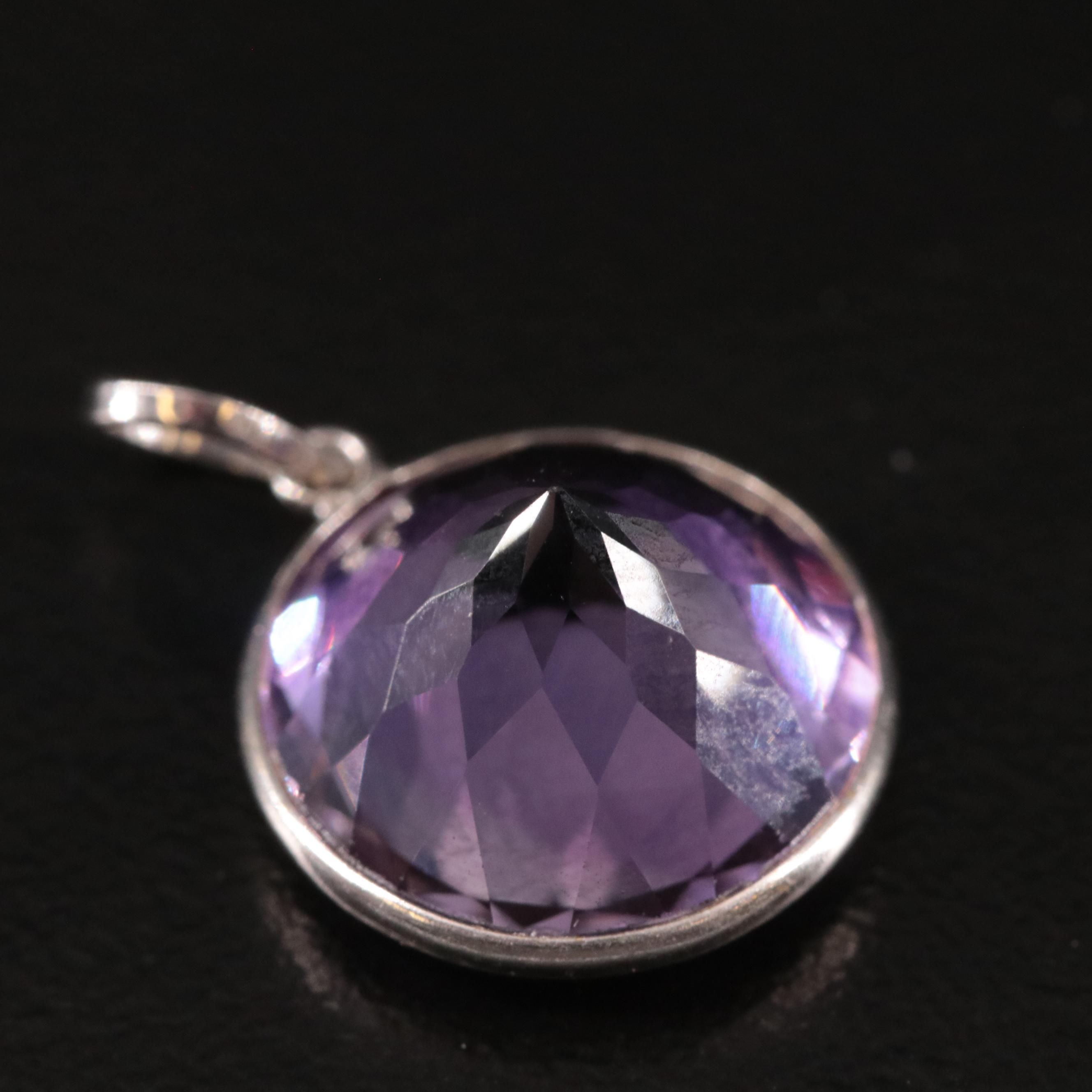 14K Amethyst Pendant