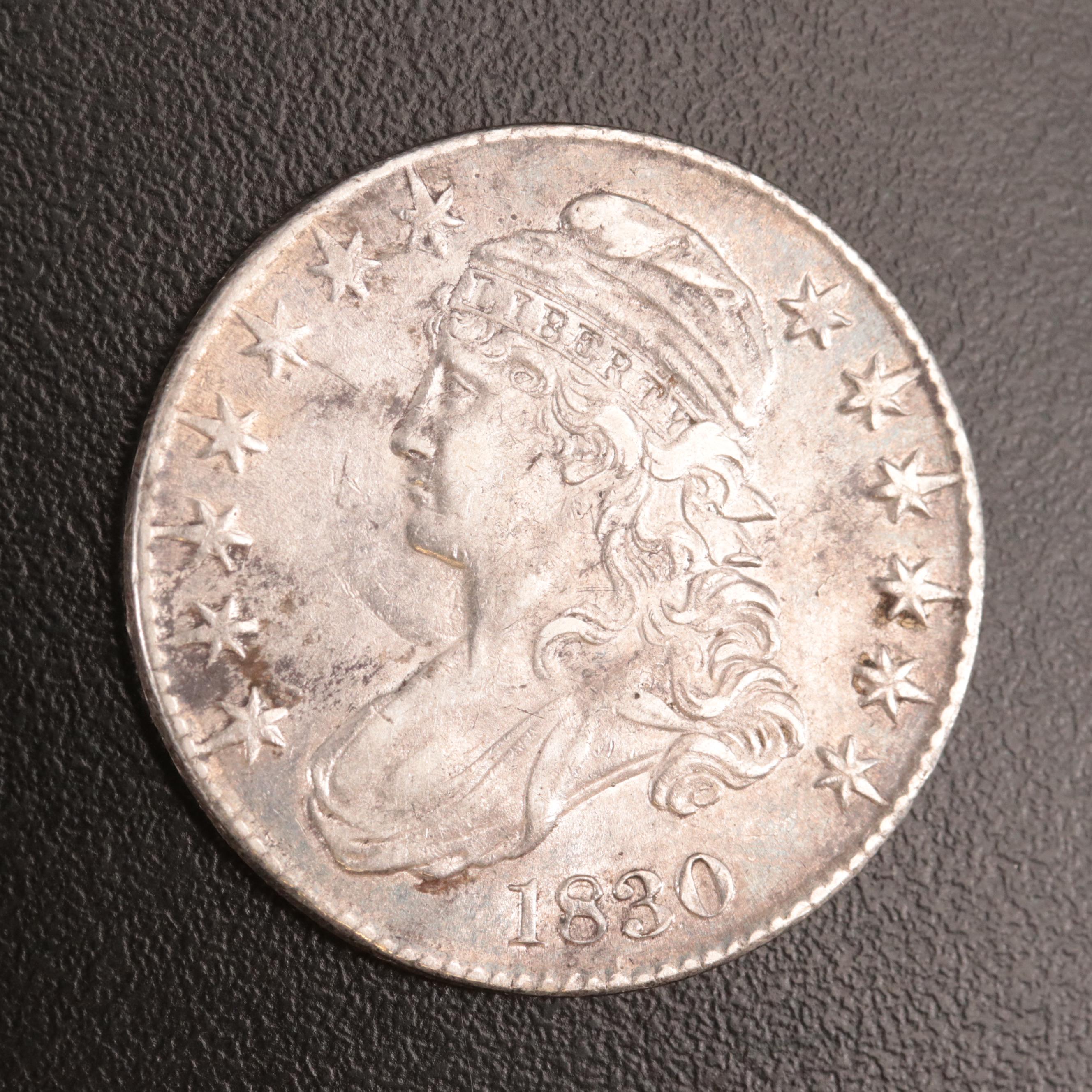 1830 Capped Bust Silver Half Dollar