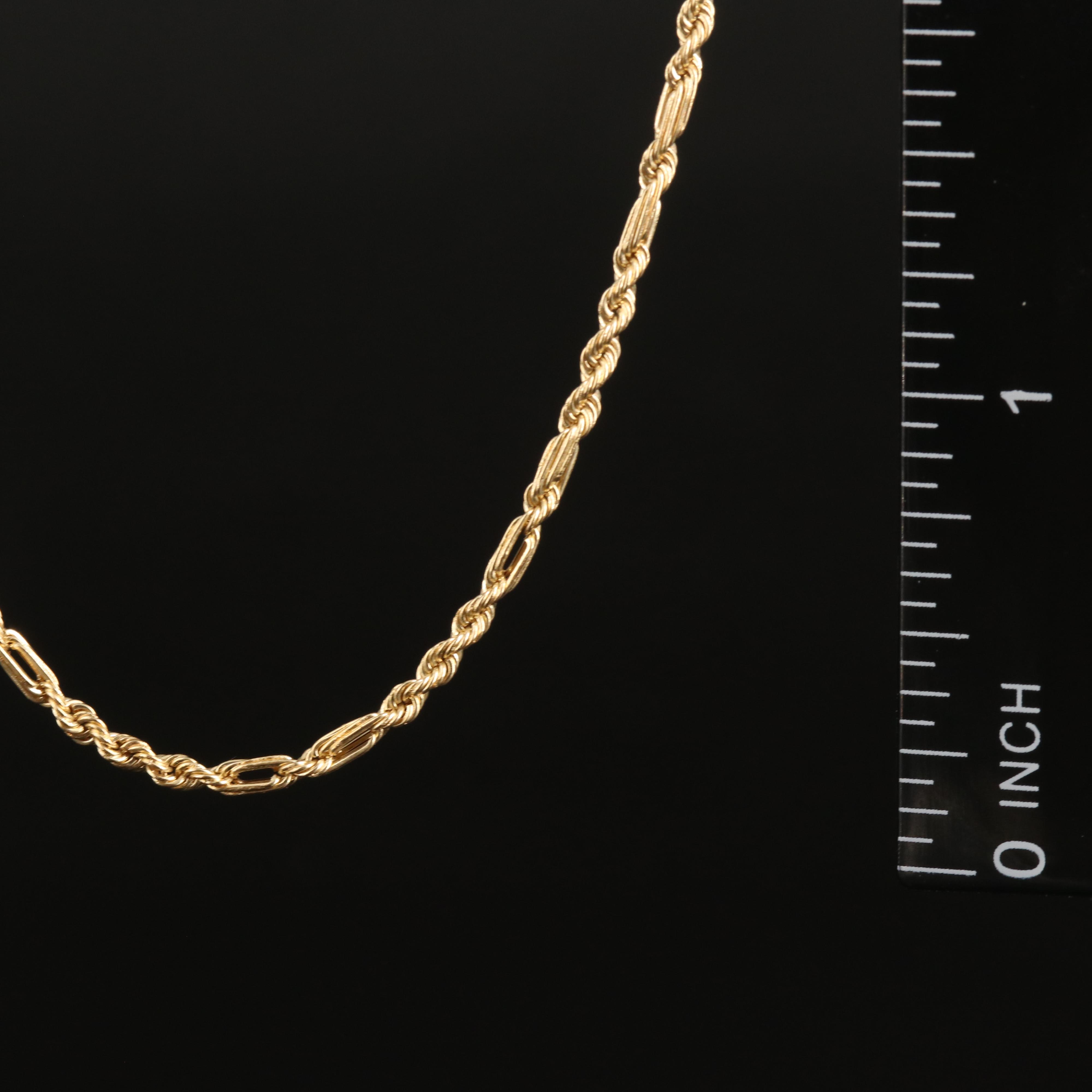 14K Figarope Chain Necklace