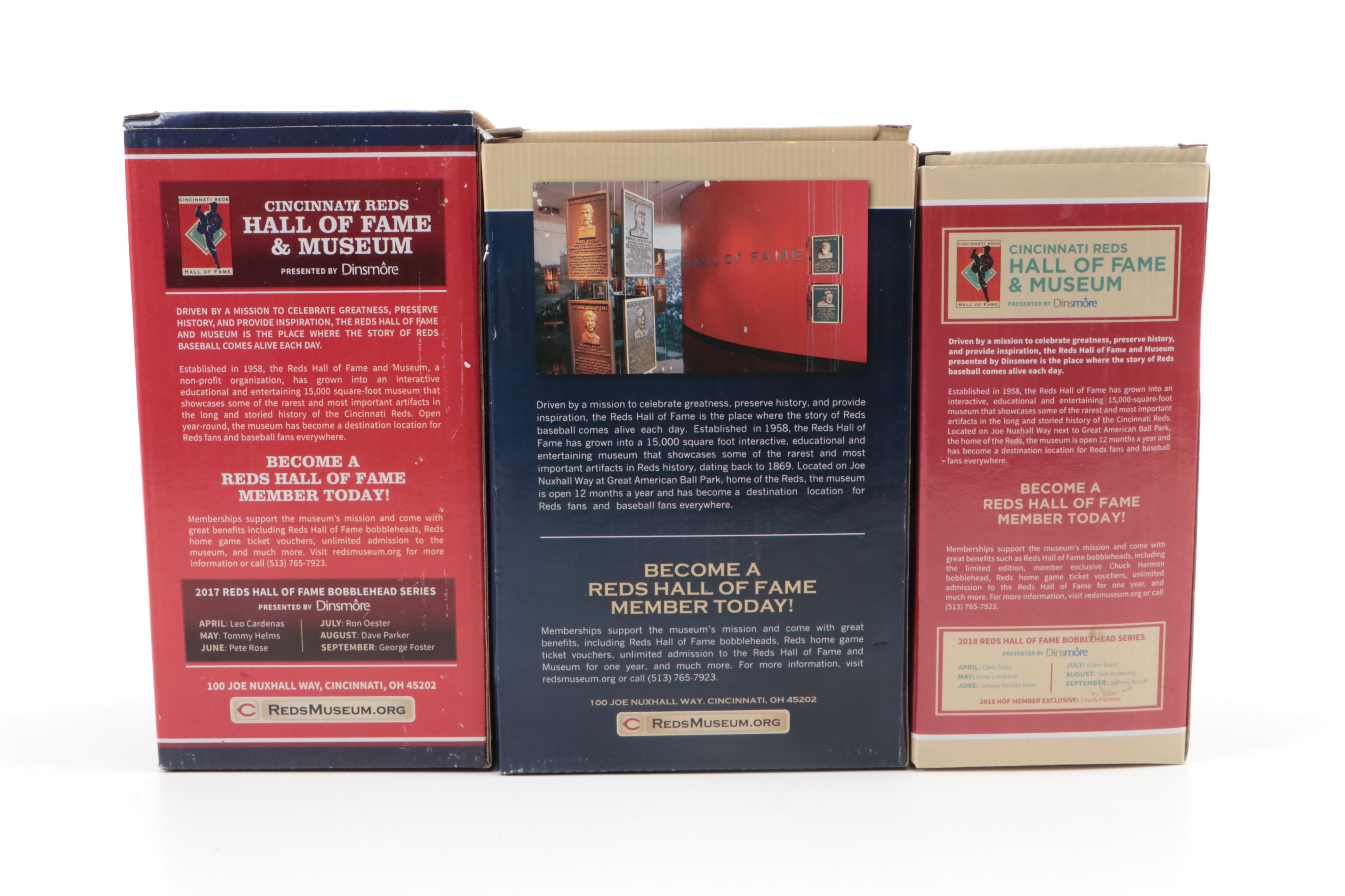 Dinsmore Johnny Bench and Other Cincinnati Reds Hall of Fame Bobbleheads