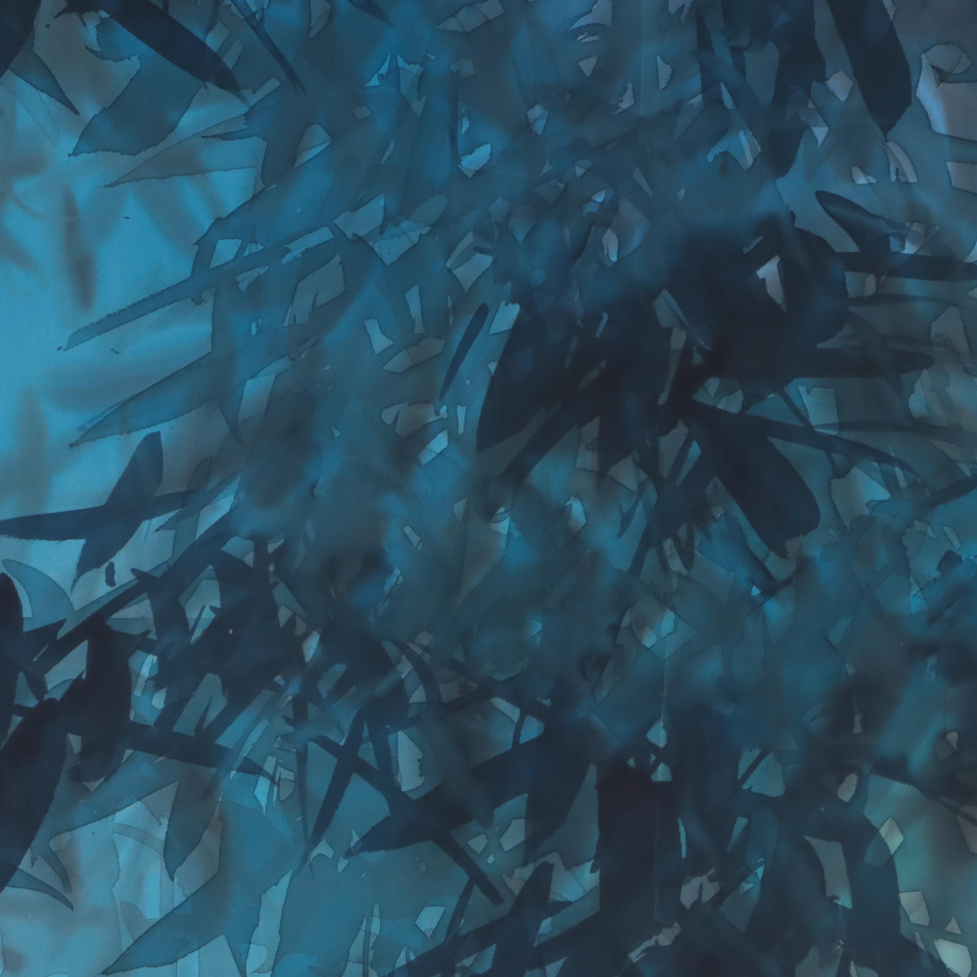 David Lee Watercolor Painting of Blossoming Tree and Hummingbird