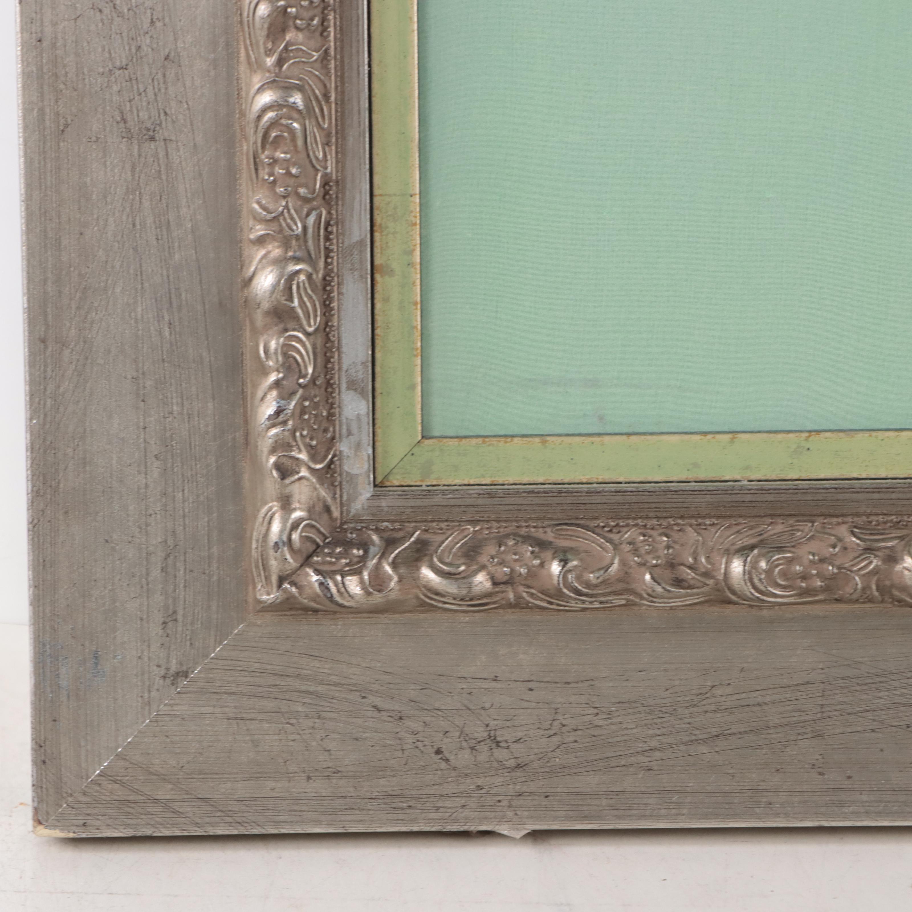 David Lee Watercolor Painting of Blossoming Tree and Hummingbird