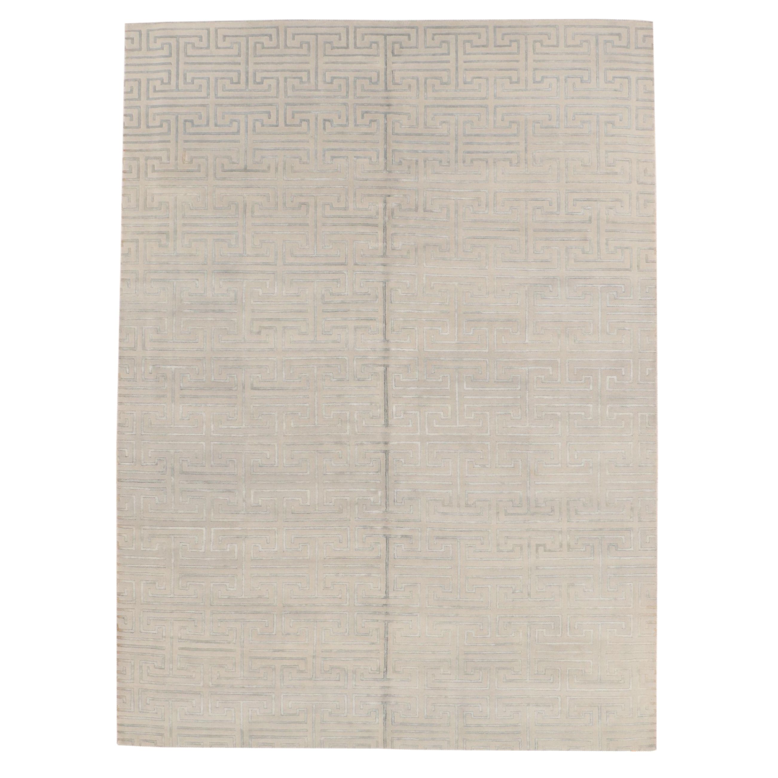 9'1 x 12'3 Hand-Knotted Nepalese Room Sized Rug