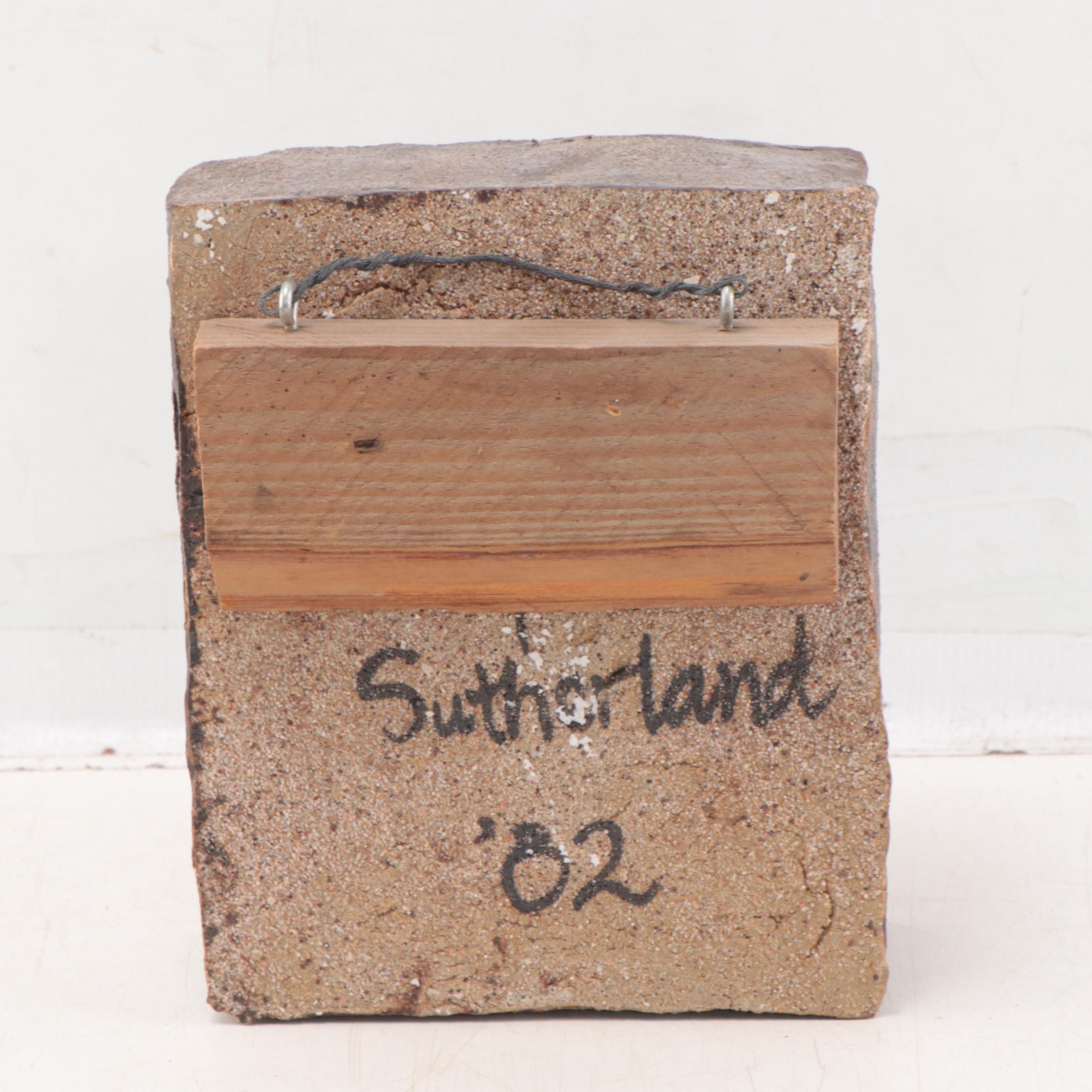 Sutherland Ceramic Wall Sculpture With Faces, 1982