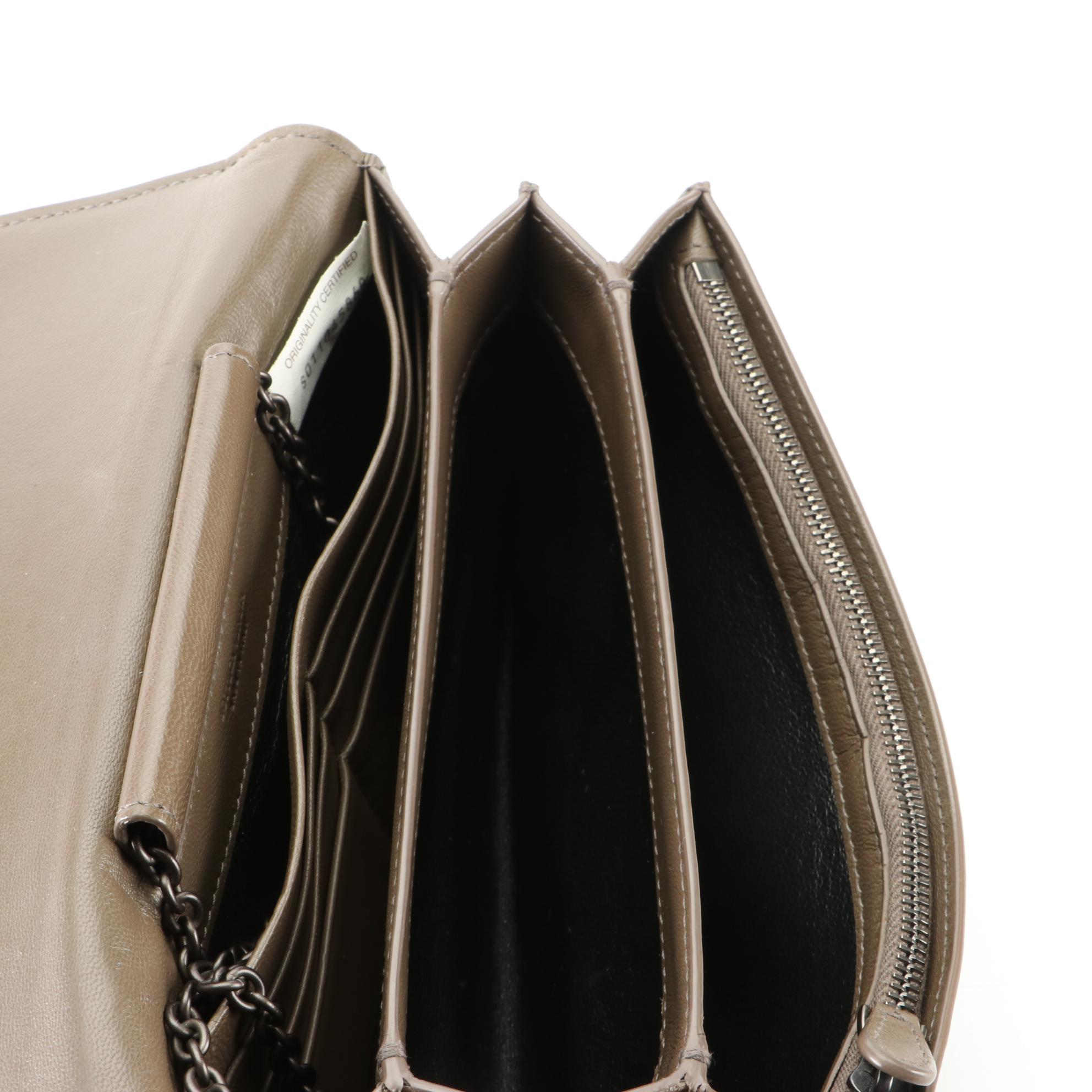 Bottega Veneta Wallet on Chain in Intrecciato Nappa Leather