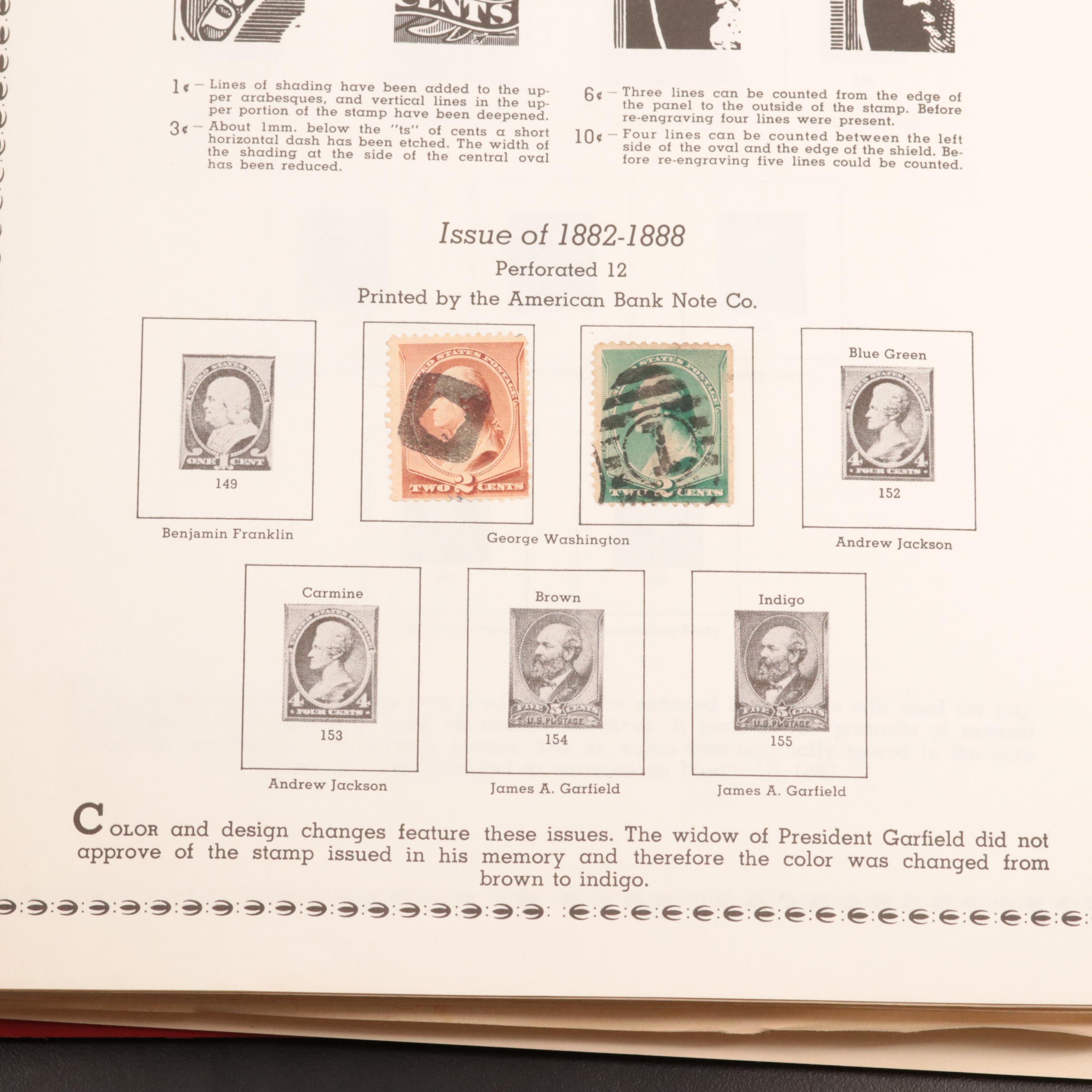 Three Partially Filled Postage Stamp Collection Albums and a Stamp Stock Book