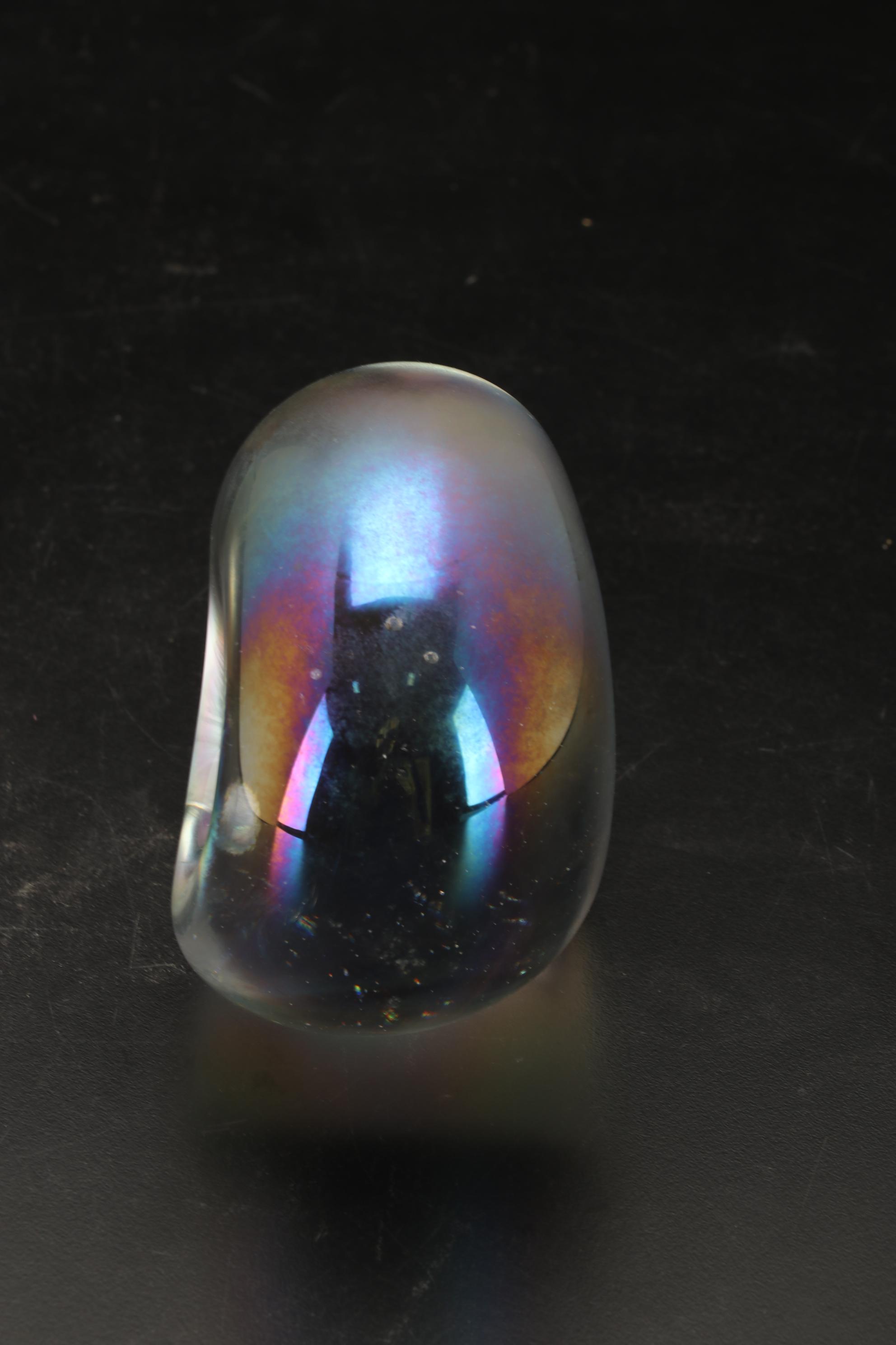 Michael Aram Polished Aluminum Ikebana Vase with Robert Eickholt Paperweight