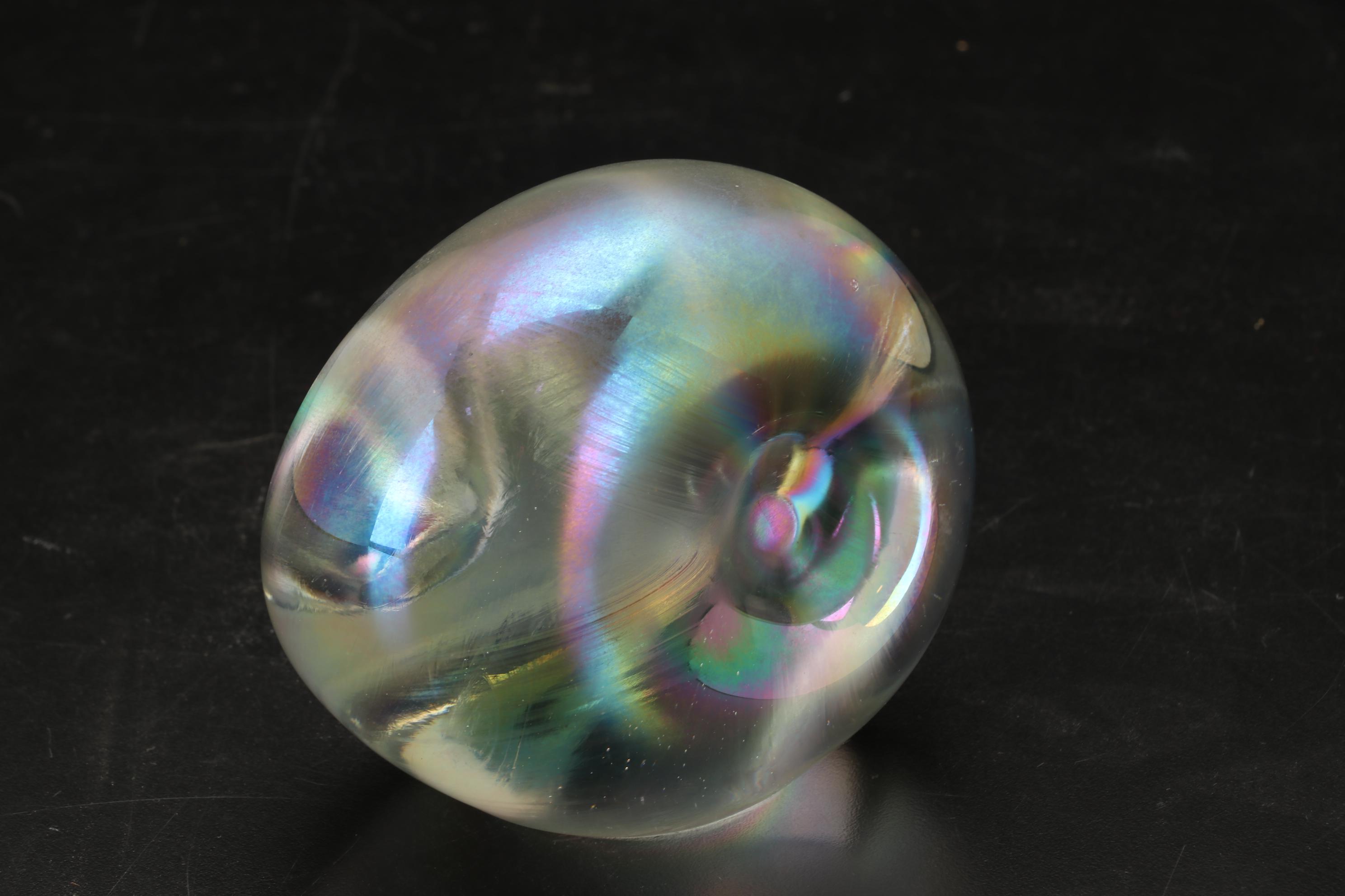 Michael Aram Polished Aluminum Ikebana Vase with Robert Eickholt Paperweight