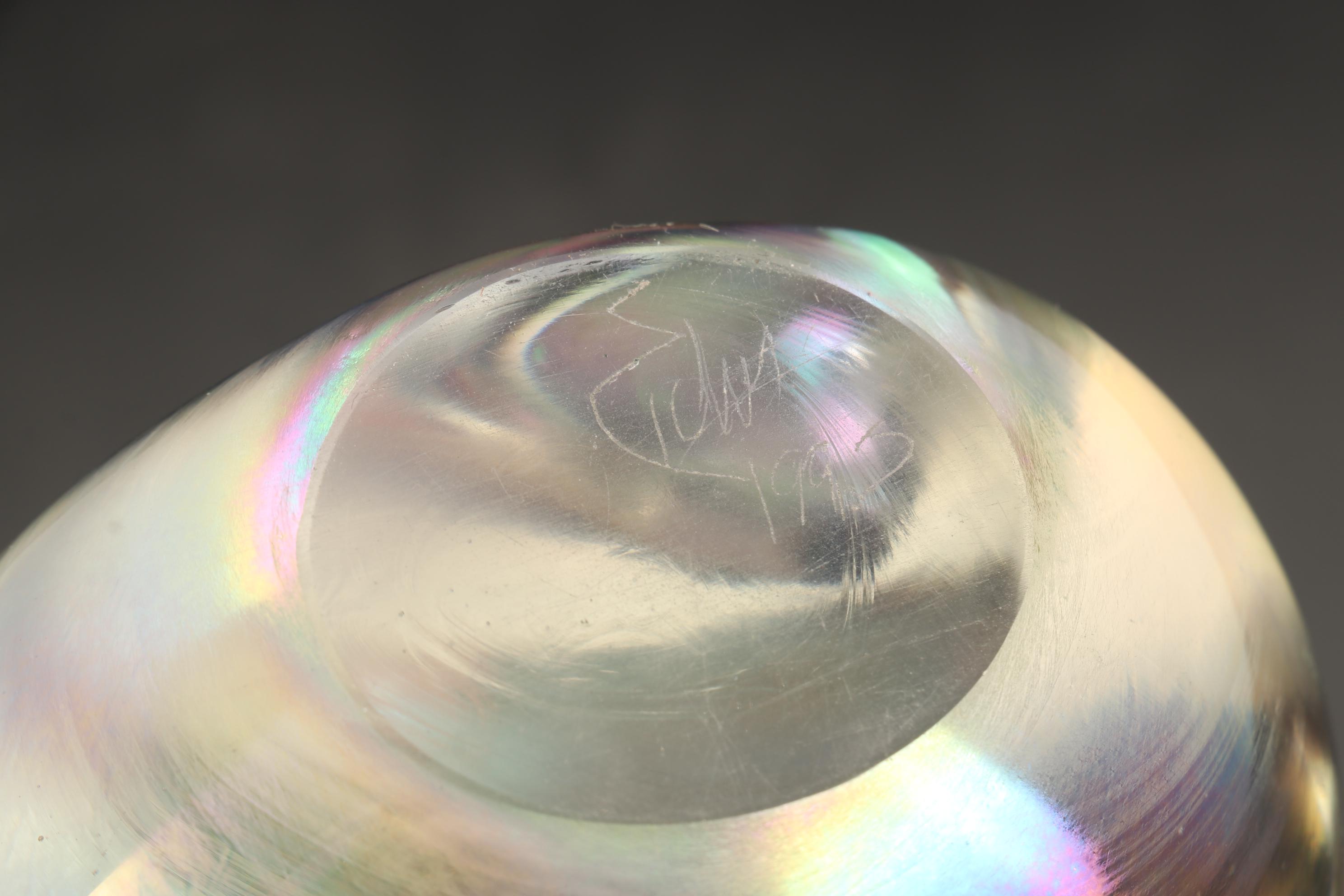 Michael Aram Polished Aluminum Ikebana Vase with Robert Eickholt Paperweight