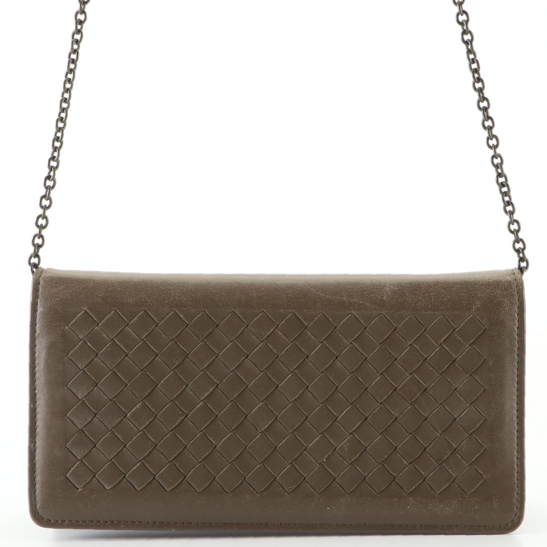 Bottega Veneta Wallet on Chain in Intrecciato Nappa Leather