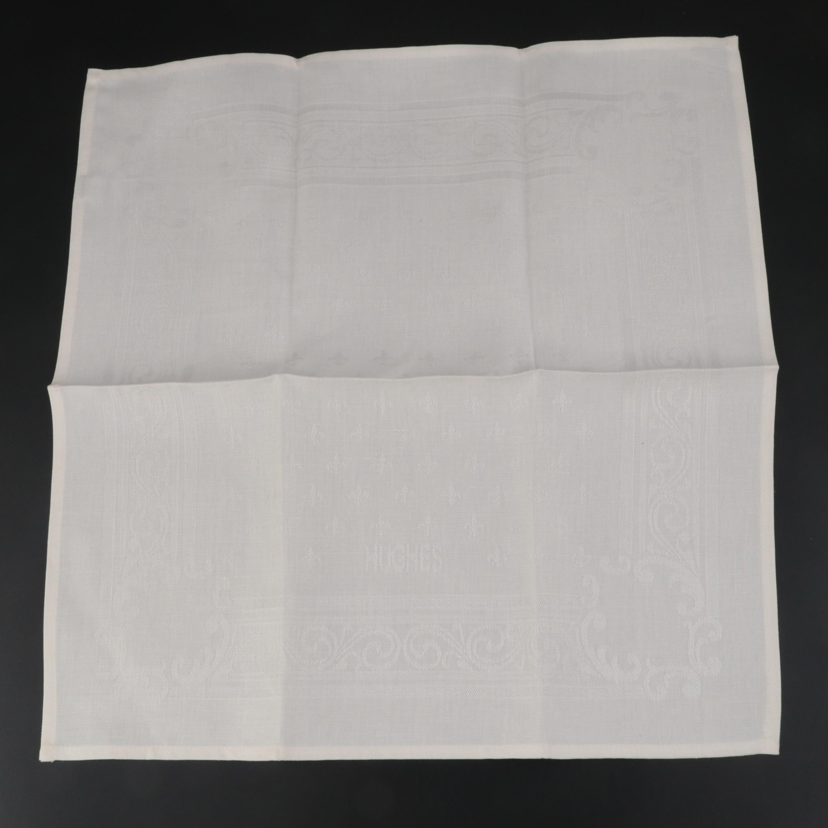 Holland & Sherry Linen with Sybaritic Industries Ltd. Platinum Color Napkins