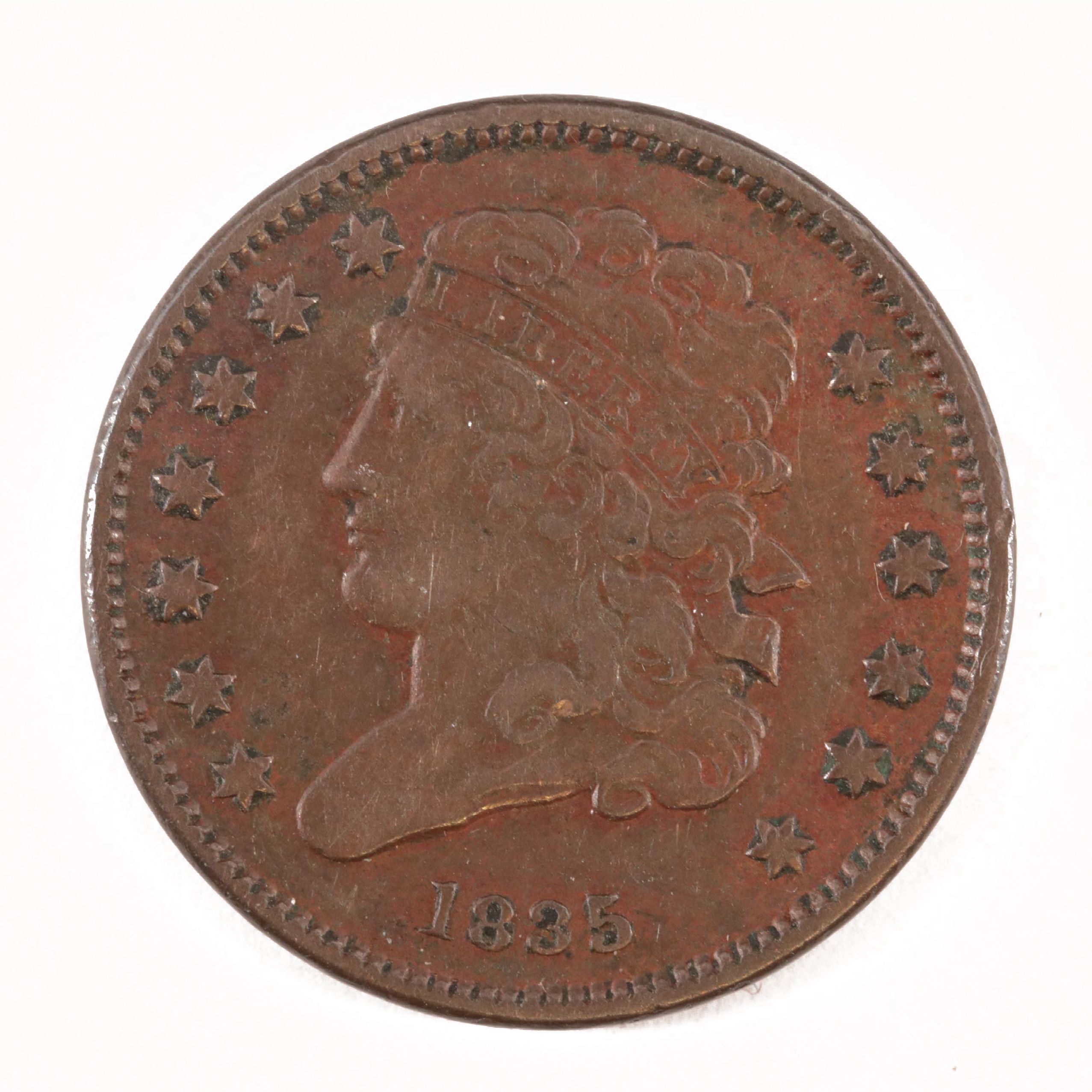 1835 Classic Head Half Cent